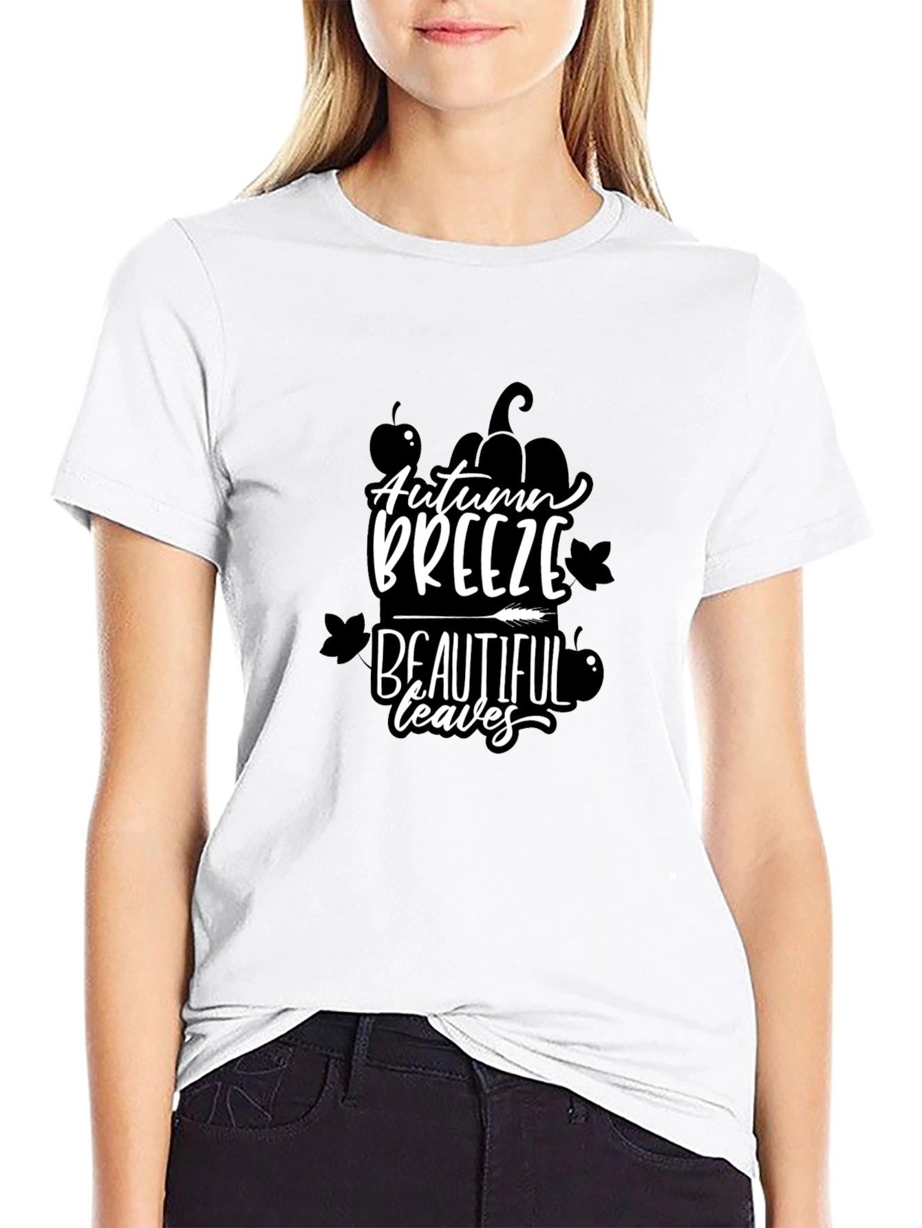 Autumn Breeze Beautiful Leaves Graphic Tee