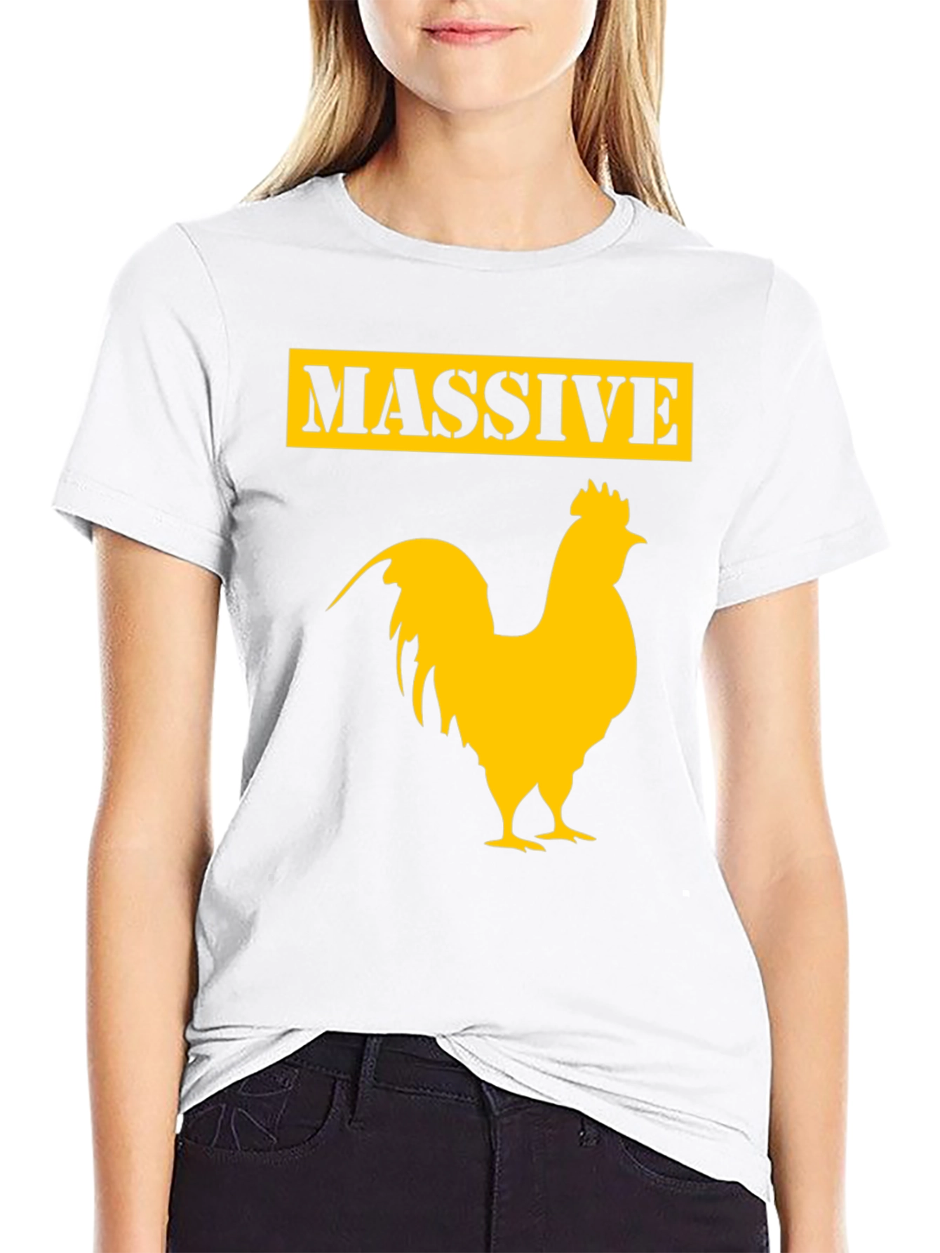 Massive Rooster Graphic Tee - Funny Chicken T-Shirt