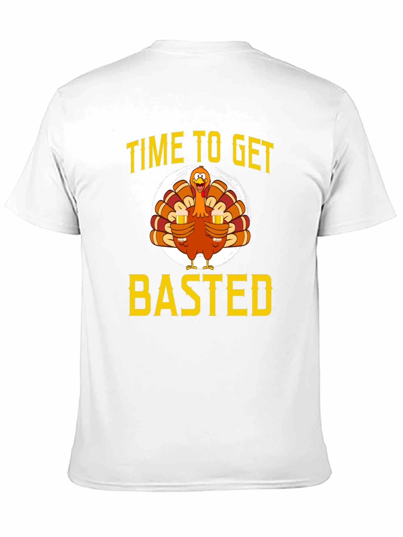 Time To Get Basted Thanksgiving Graphic T-Shirt