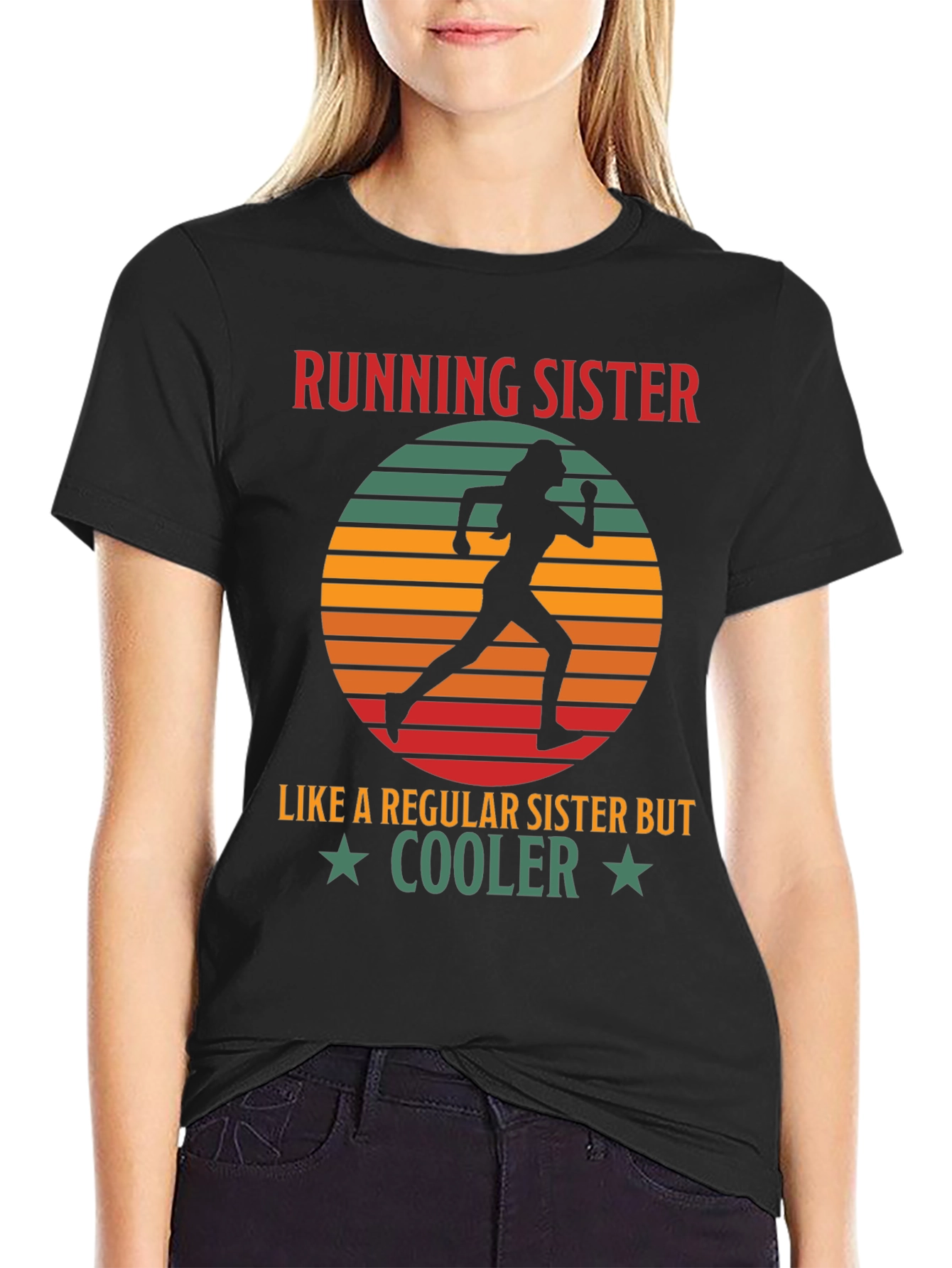 Running Sister Graphic Tee - Regular Sister But Cooler