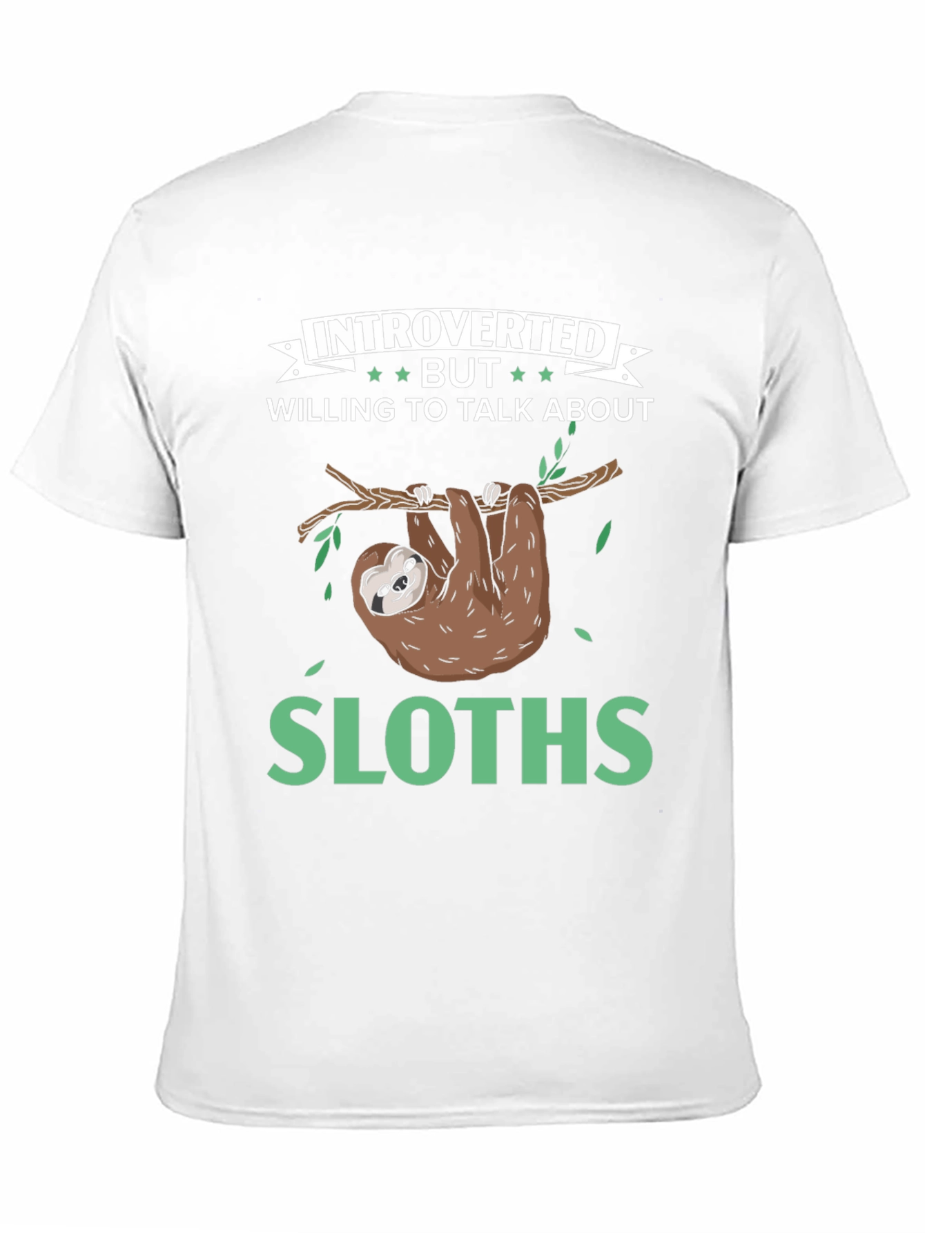 Introverted Sloth Graphic Tee