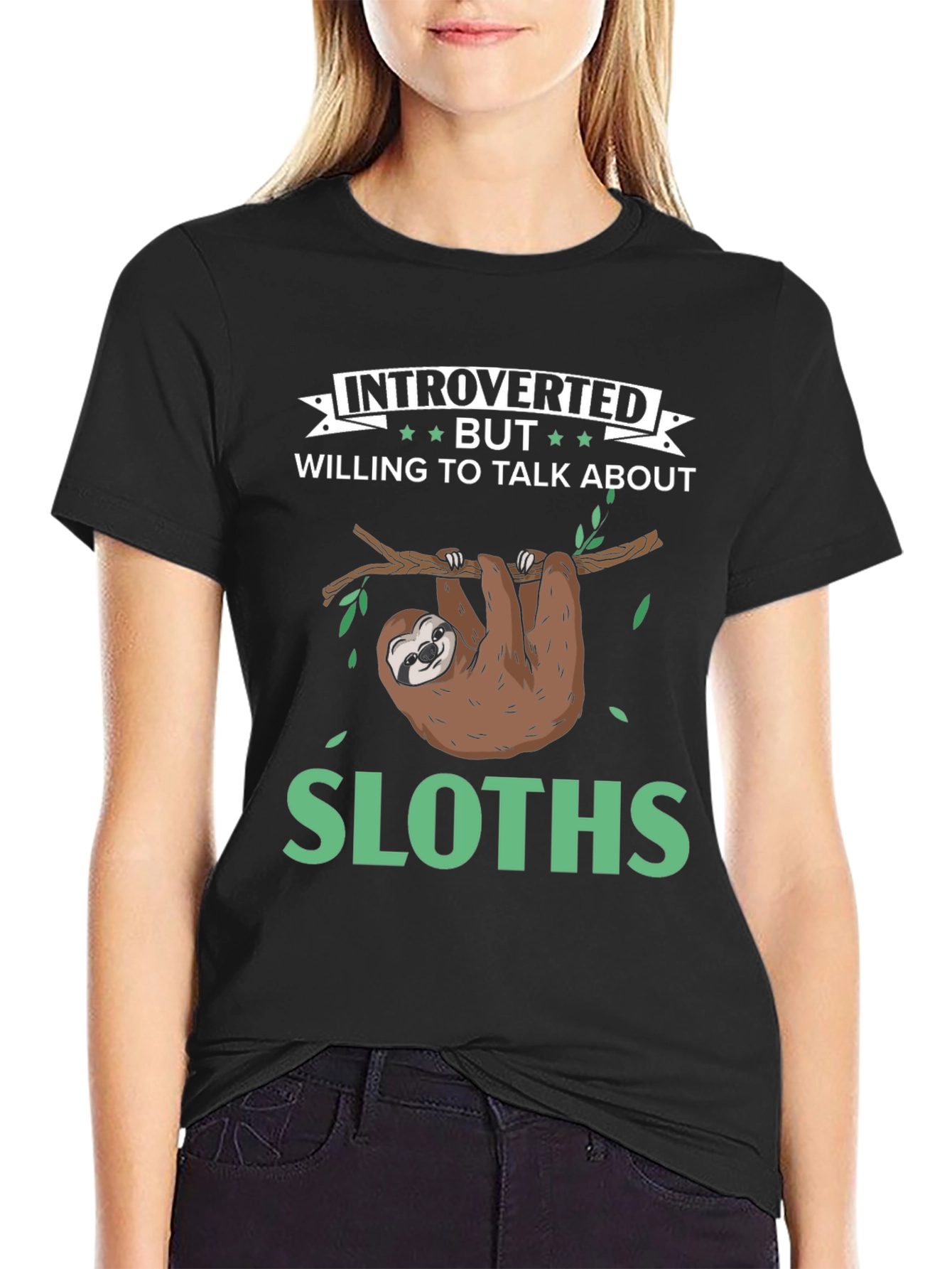 Introverted Sloth Graphic Tee