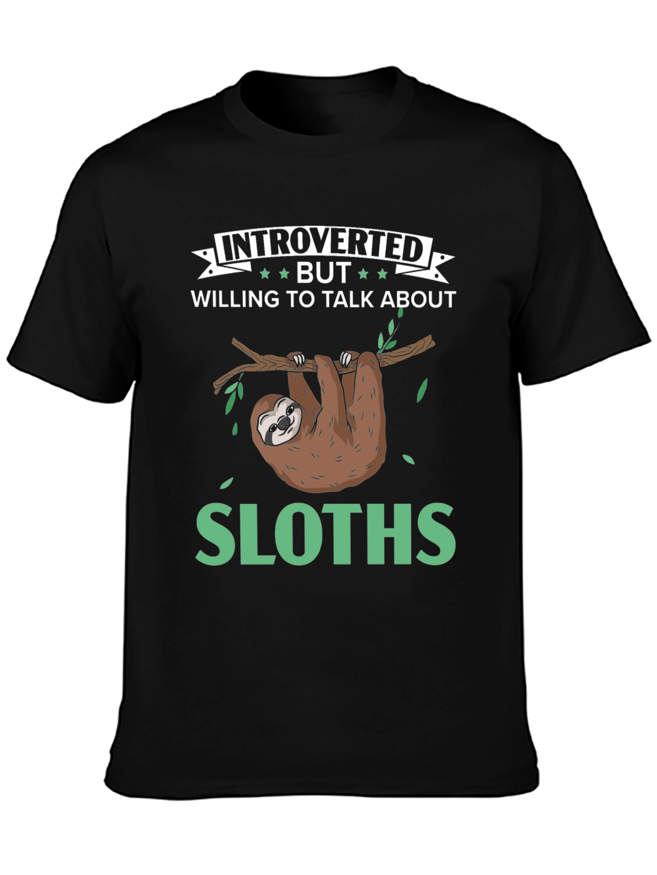 Introverted Sloth Graphic Tee