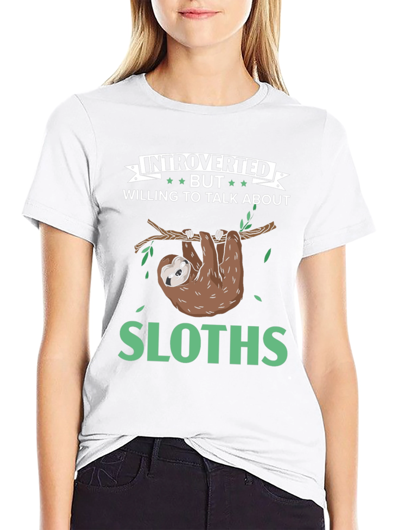 Introverted Sloth Graphic Tee