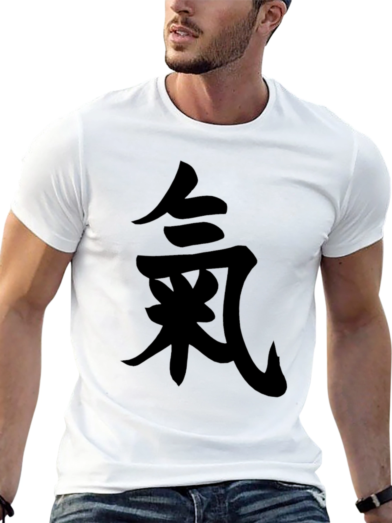 Black T-Shirt with Japanese Symbol