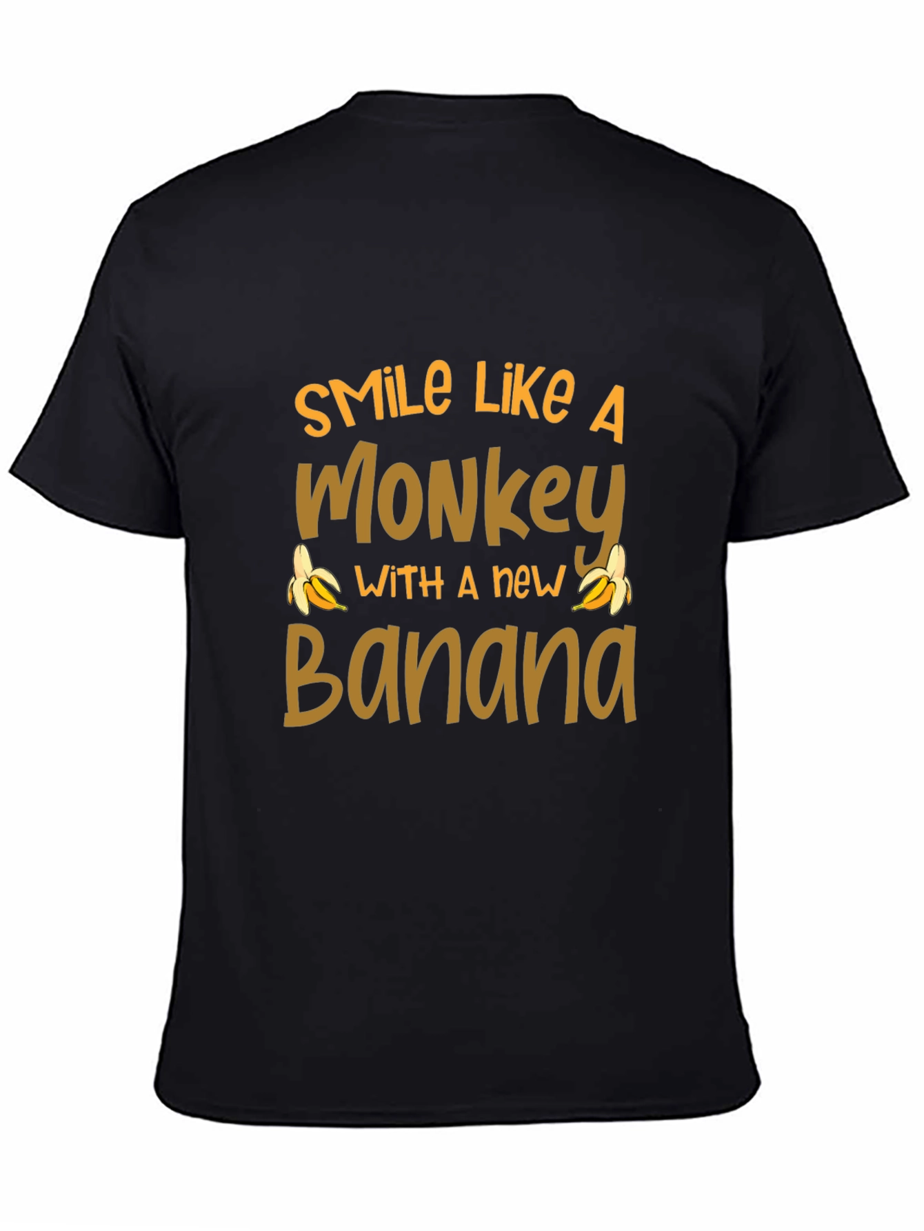Smile Like A Monkey T-Shirt Novelty Banana Tee