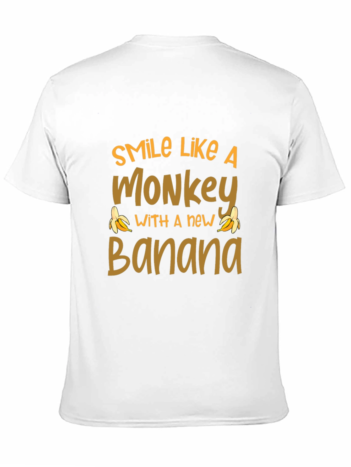 Smile Like A Monkey T-Shirt Novelty Banana Tee