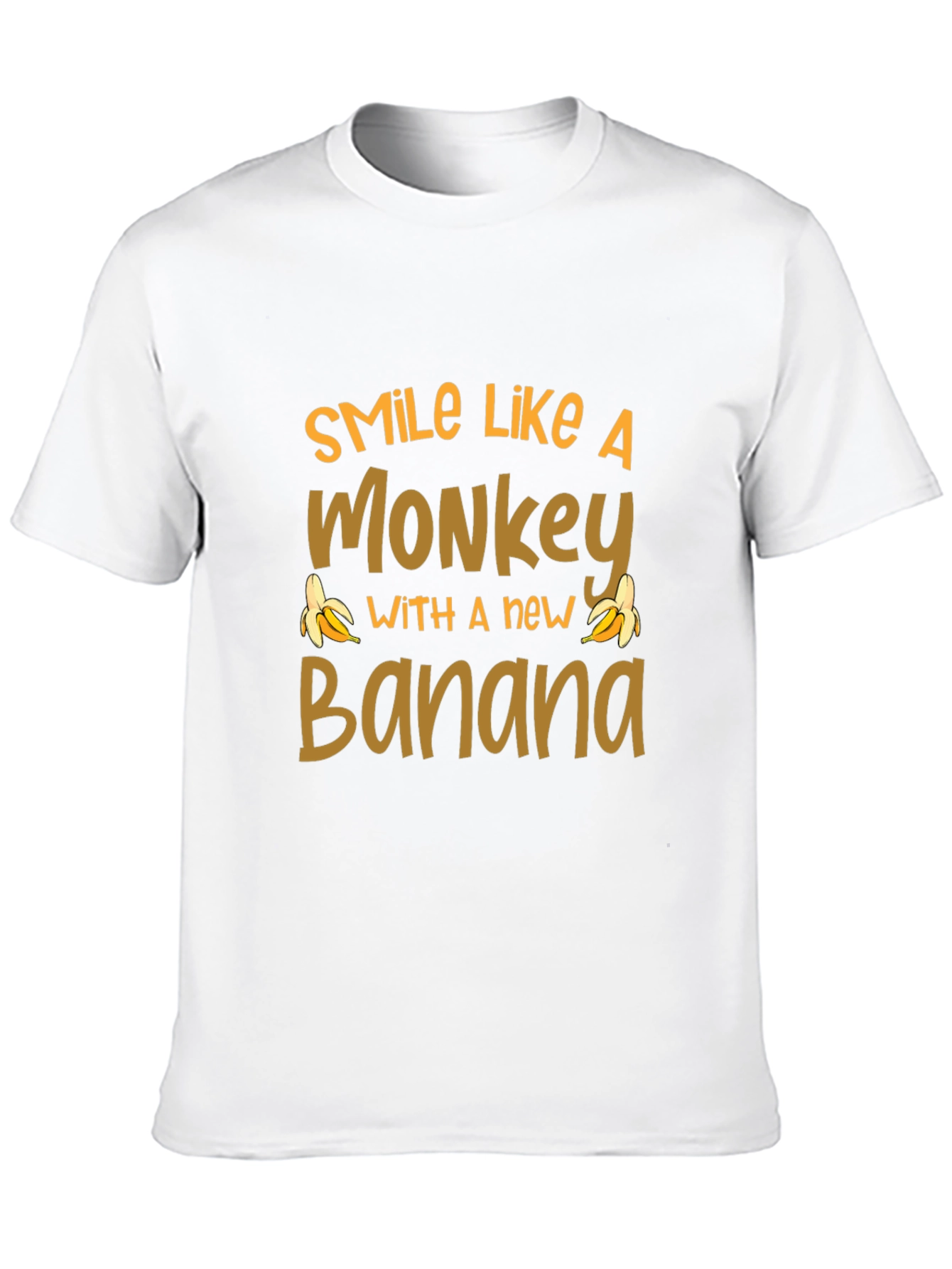 Smile Like A Monkey T-Shirt Novelty Banana Tee