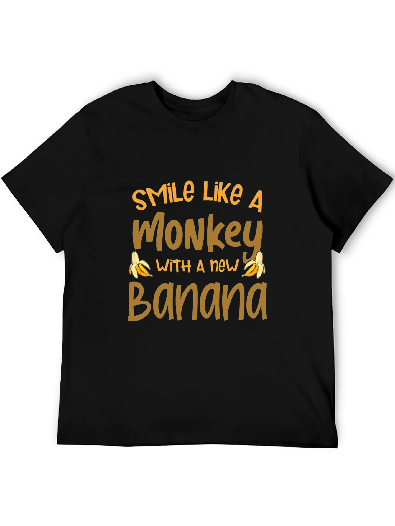 Smile Like A Monkey T-Shirt Novelty Banana Tee