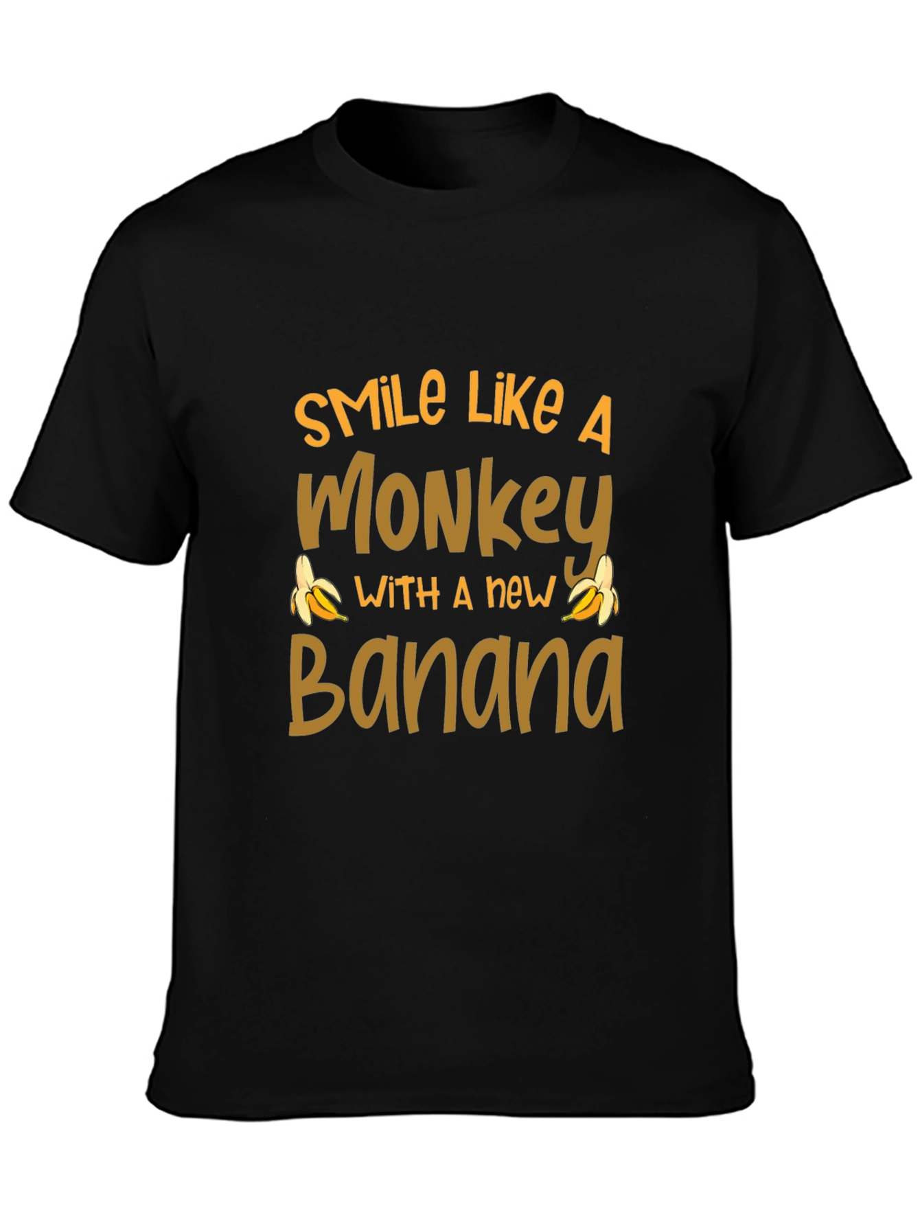 Smile Like A Monkey T-Shirt Novelty Banana Tee