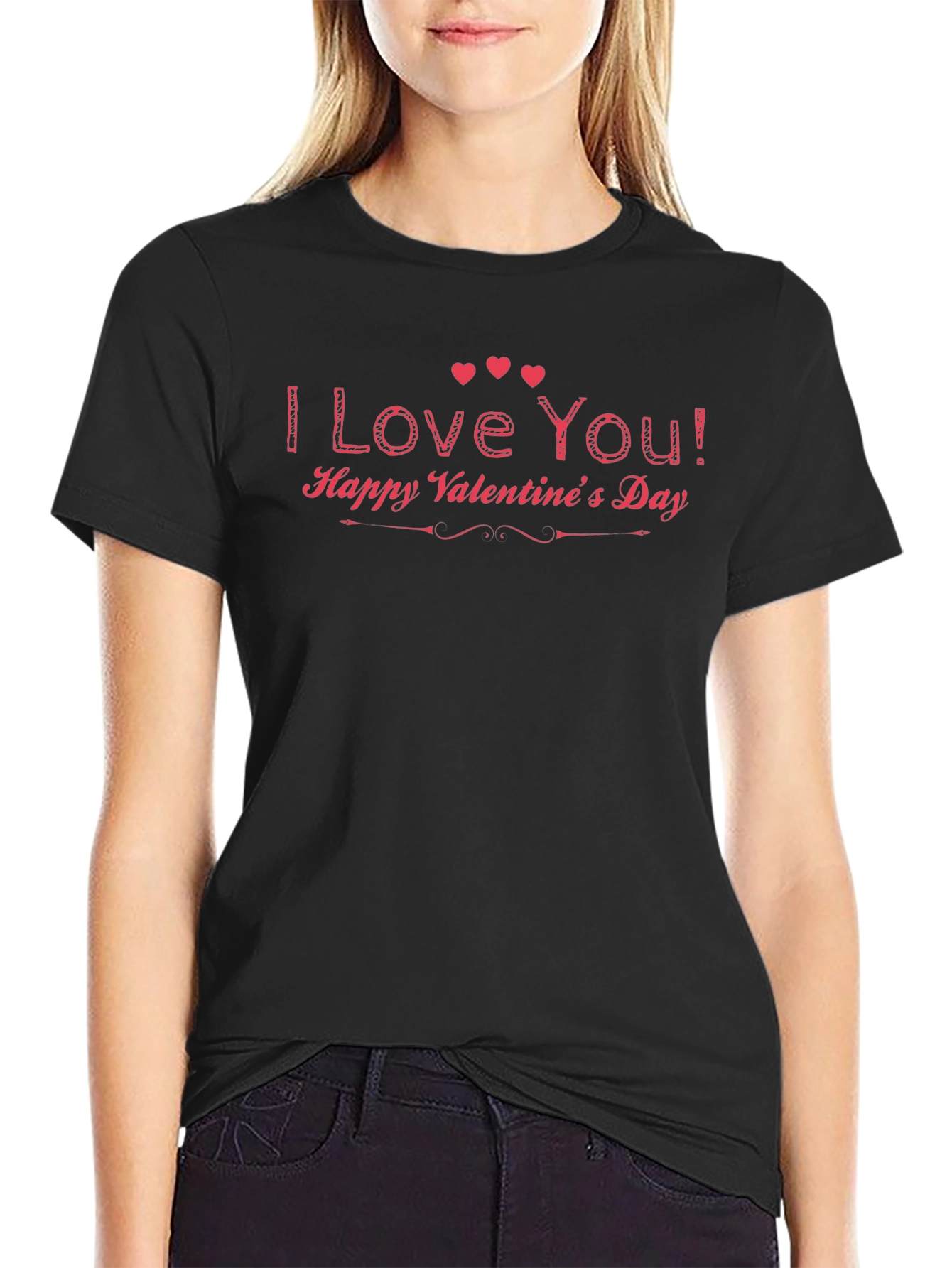 I Love You Valentines Day Graphic Tee