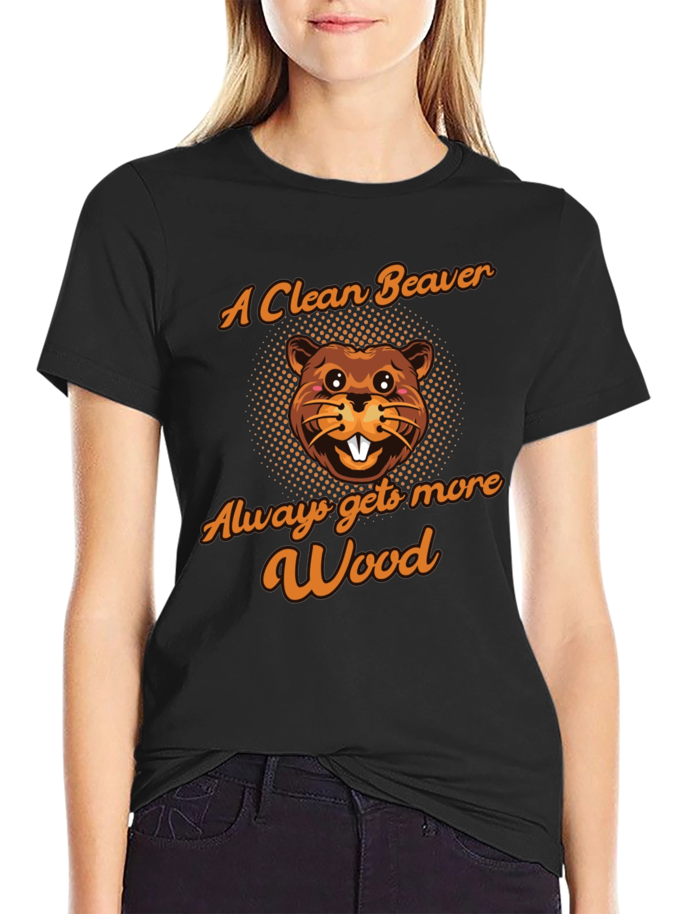 Clean Beaver Wood Graphic Tee