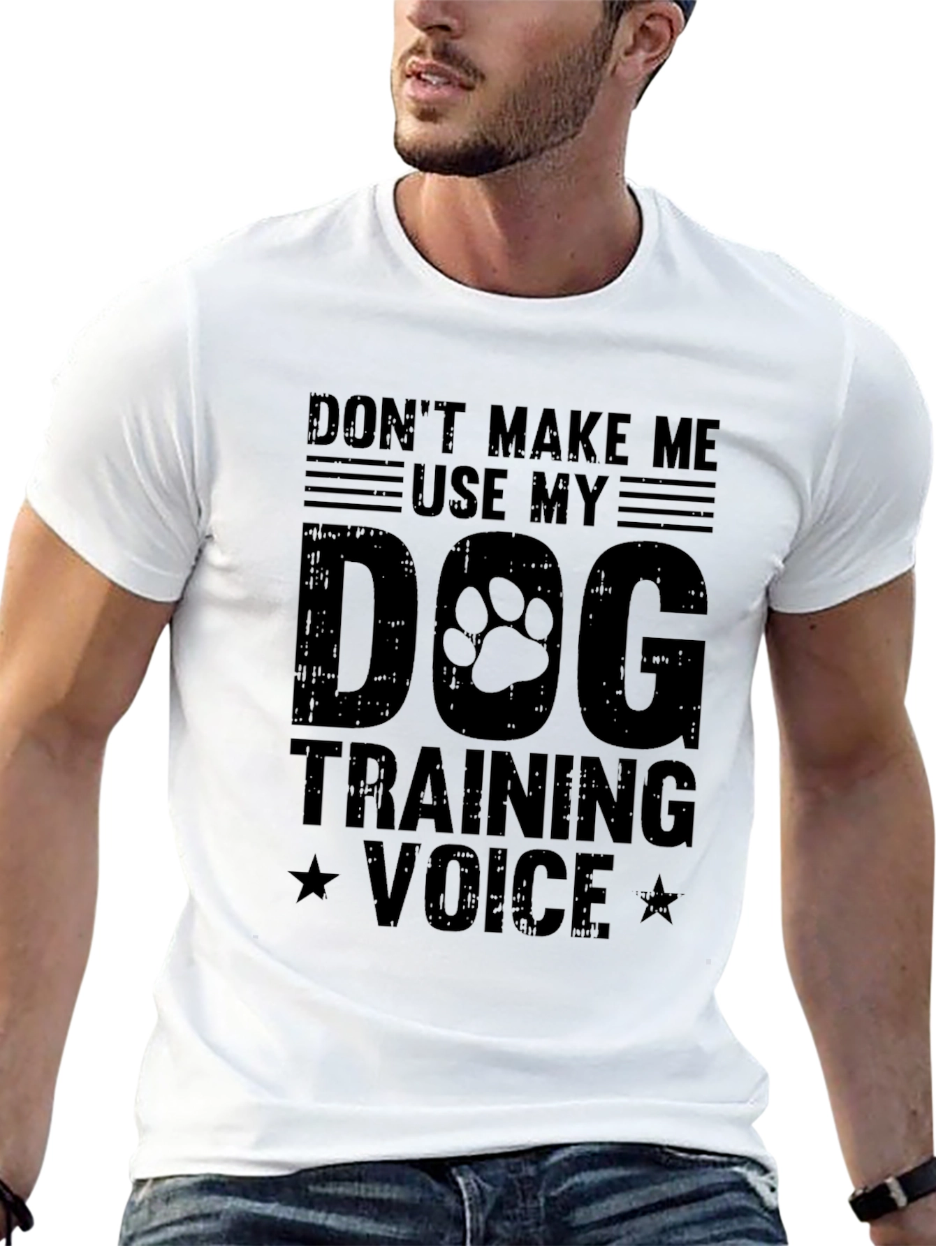 Dog Training Voice Graphic Tee - Black