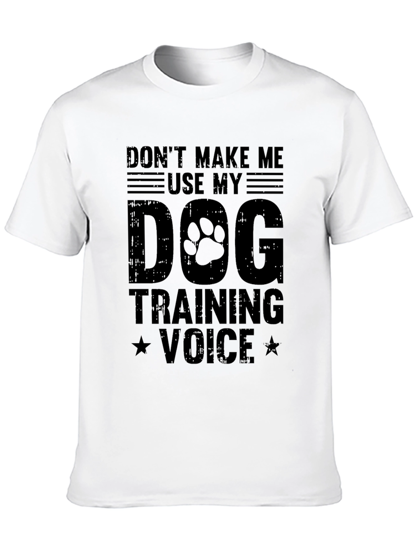Dog Training Voice Graphic Tee - Black
