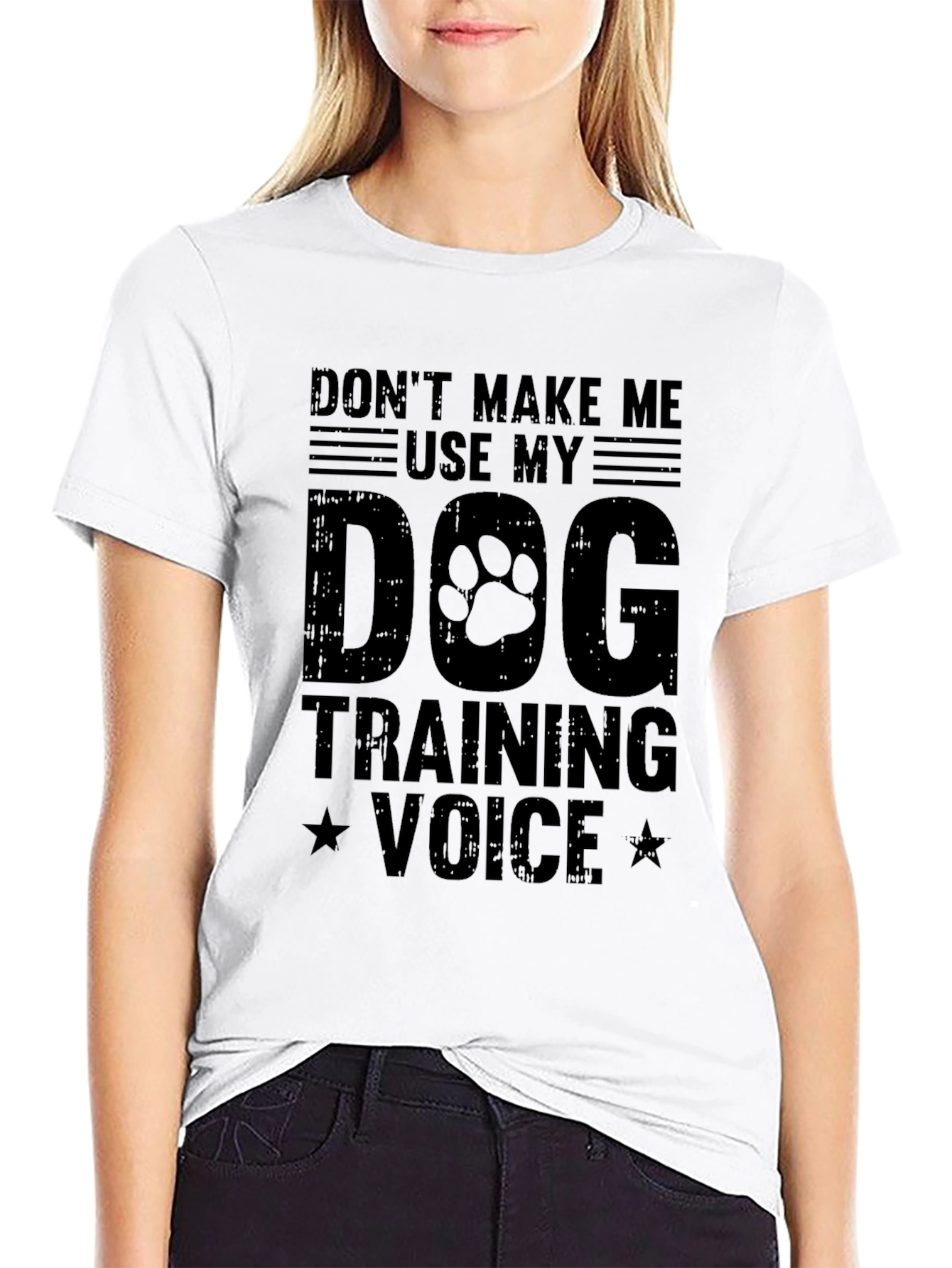 Dog Training Voice Graphic Tee - Black