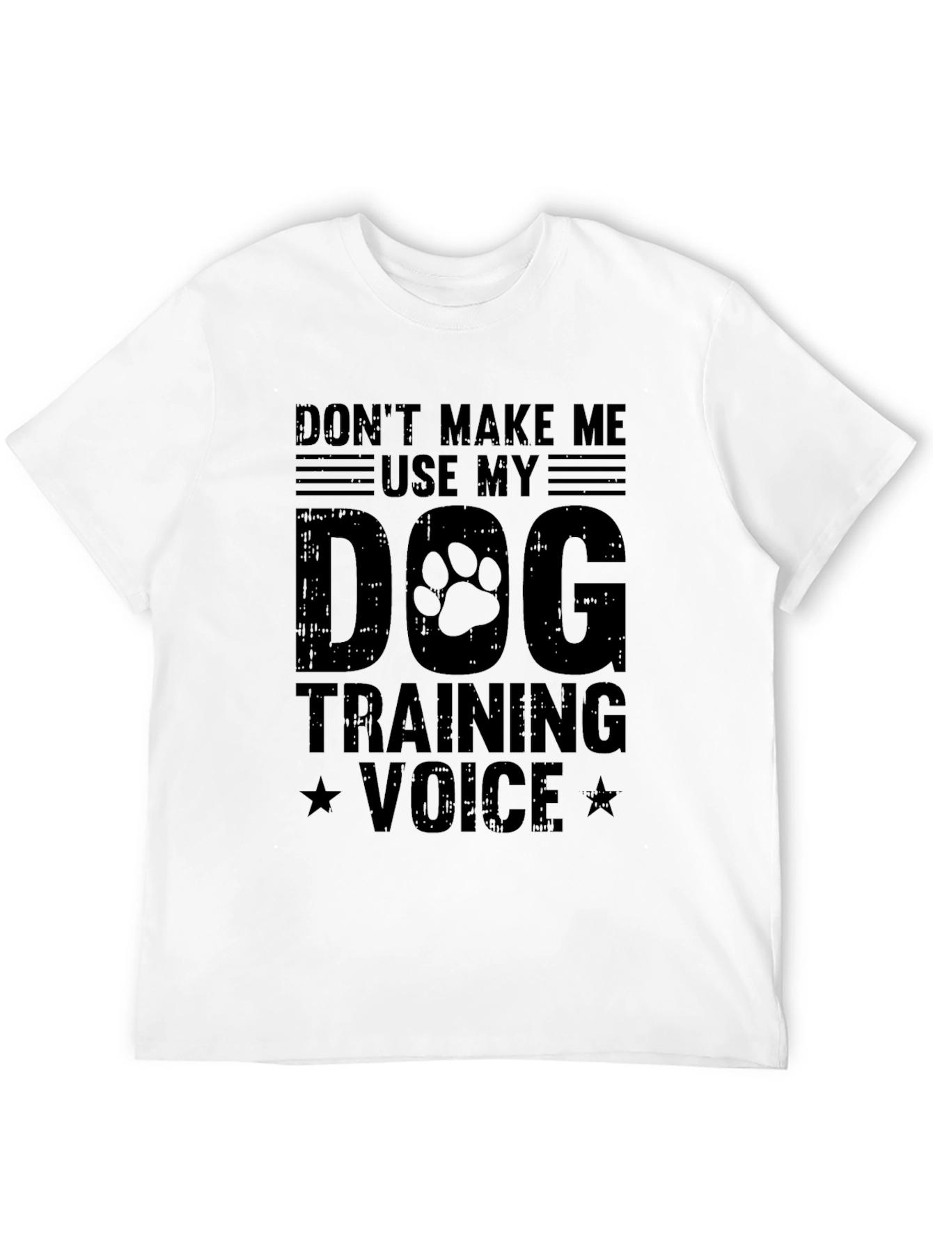 Dog Training Voice Graphic Tee - Black