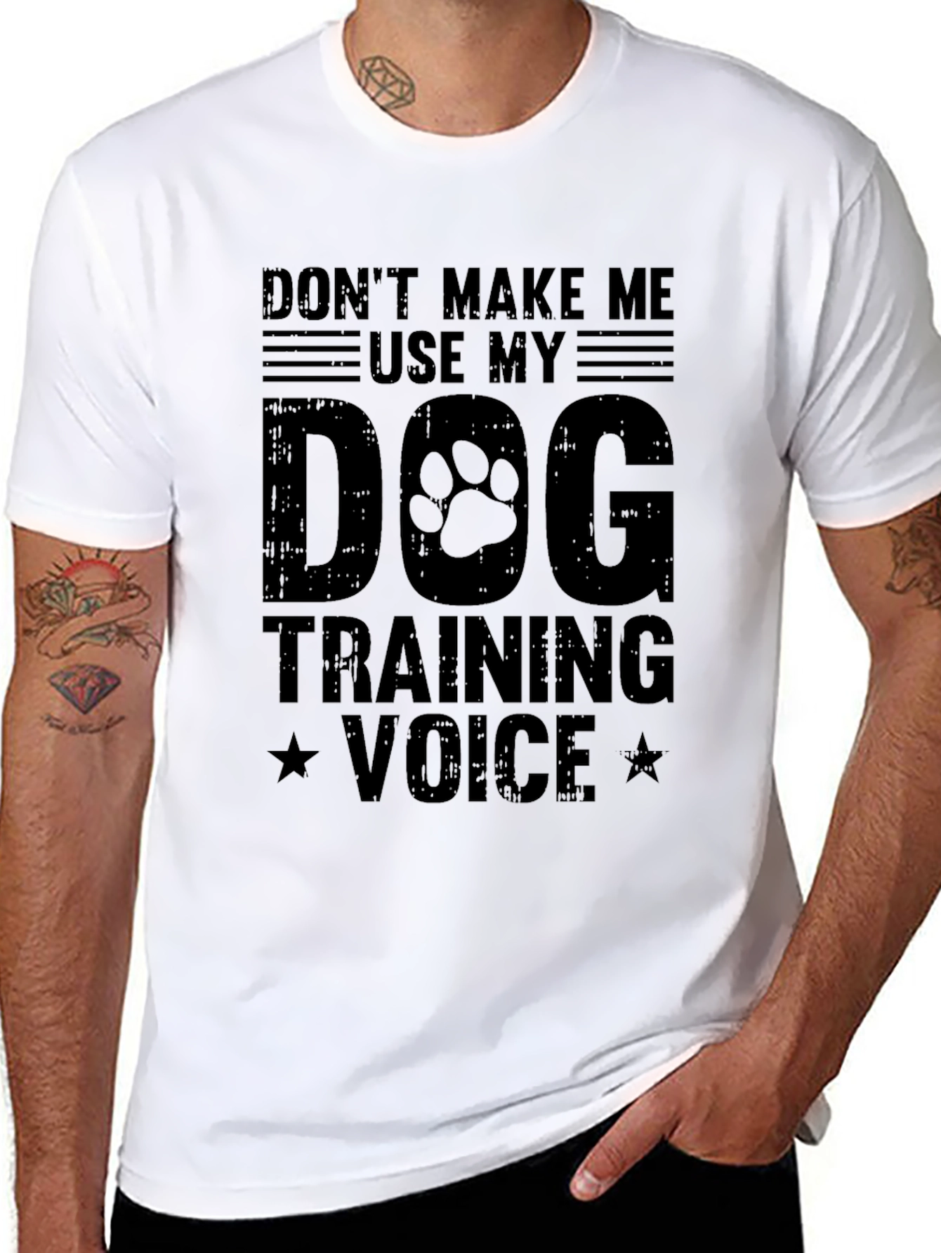 Dog Training Voice Graphic Tee - Black