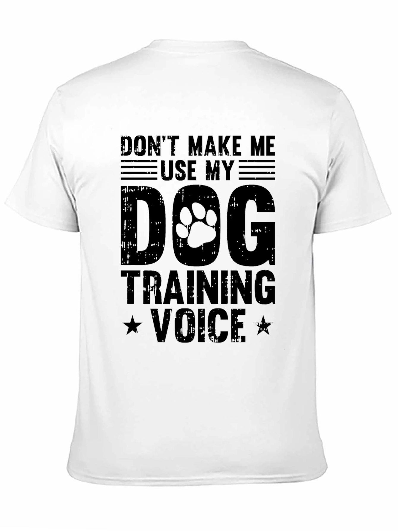 Dog Training Voice Graphic Tee - Black