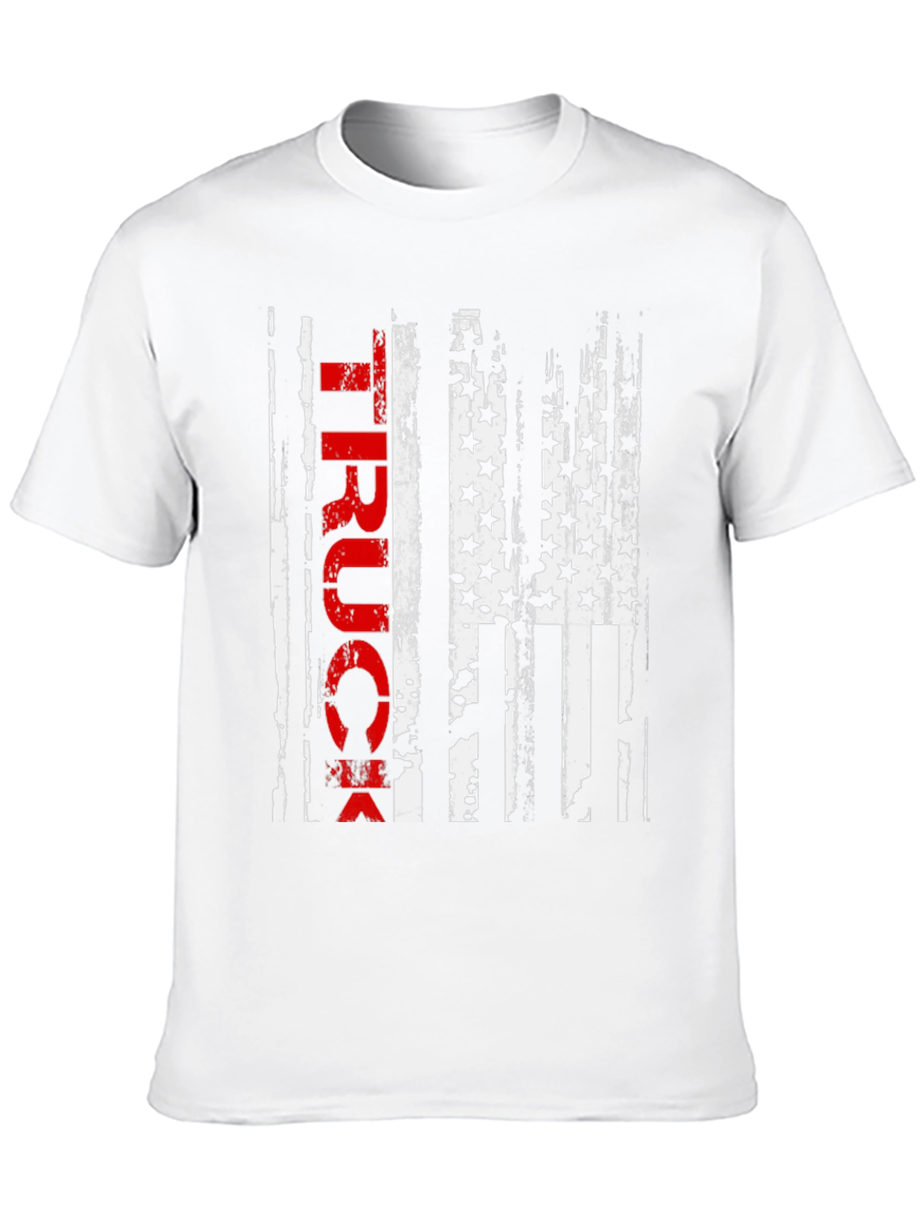 Truck American Flag Graphic Tee - Patriotic Style