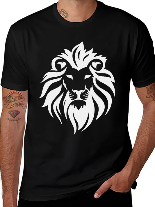 Lion Graphic Black T-Shirt