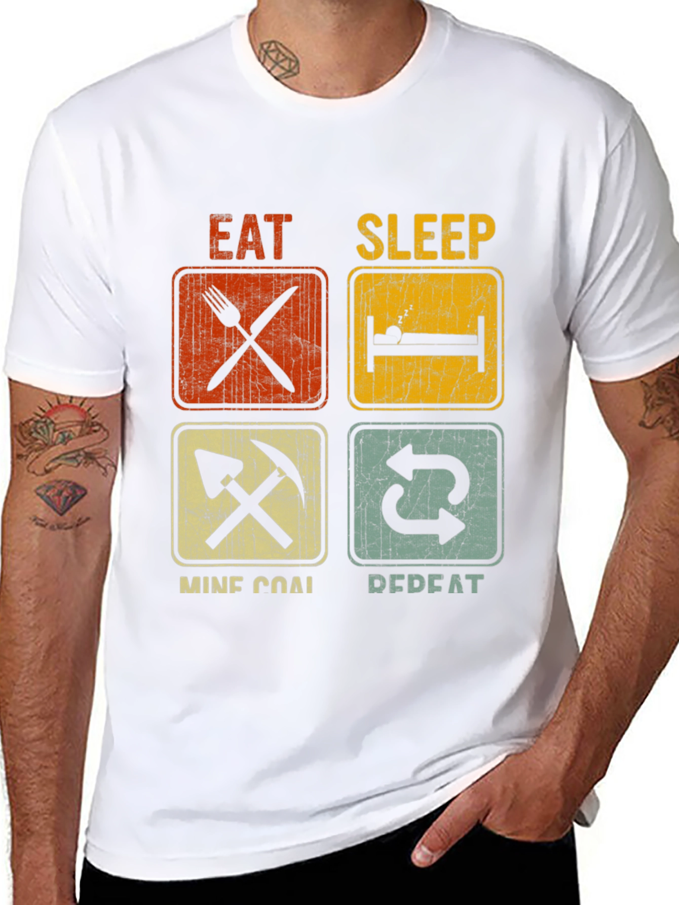 Eat Sleep Mine Coal Repeat T-Shirt