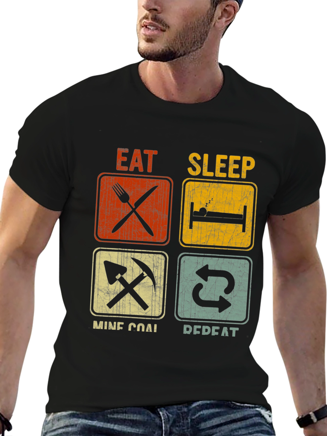 Eat Sleep Mine Coal Repeat T-Shirt