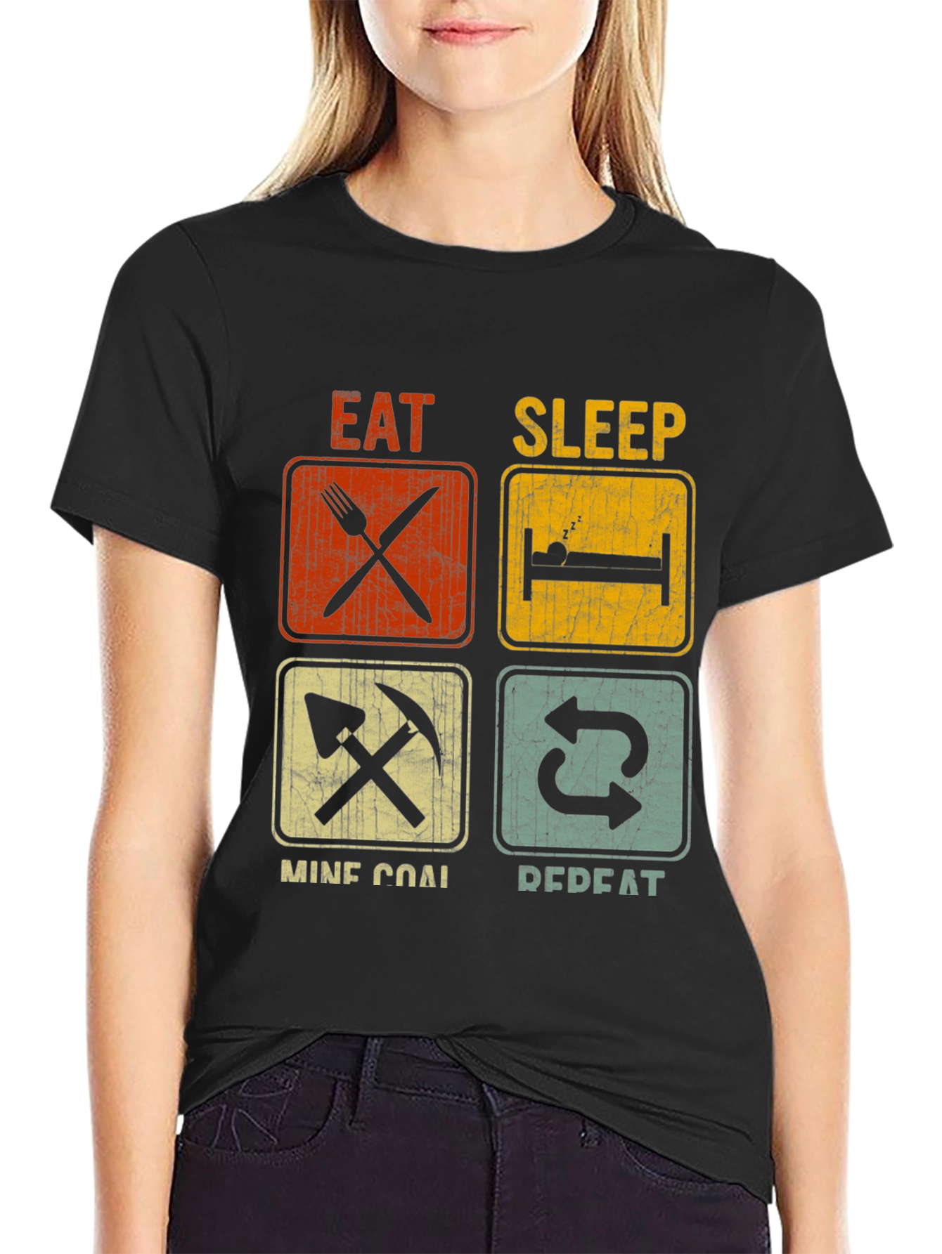 Eat Sleep Mine Coal Repeat T-Shirt