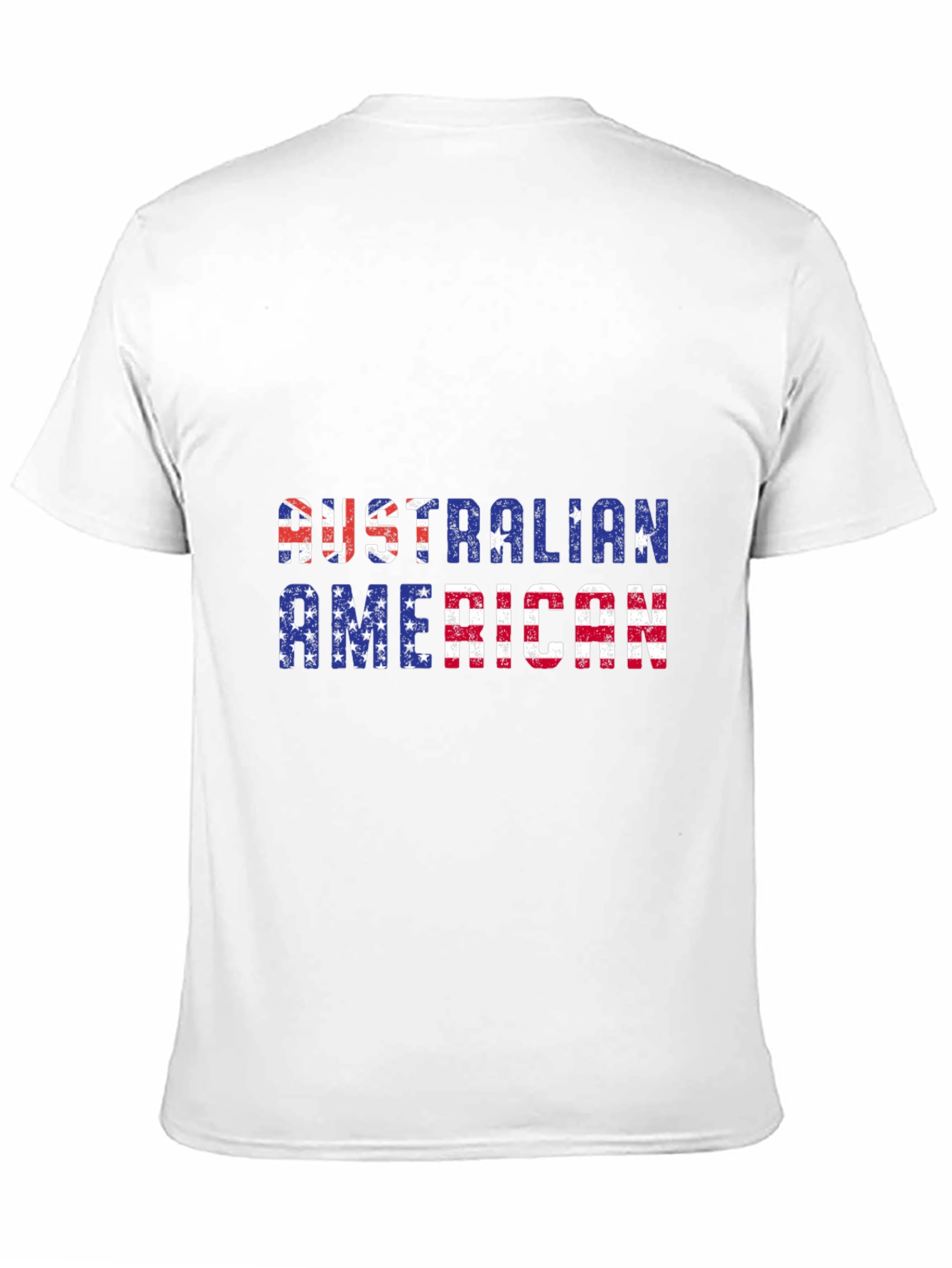 Australian American Flag Patriotic Graphic T-Shirt