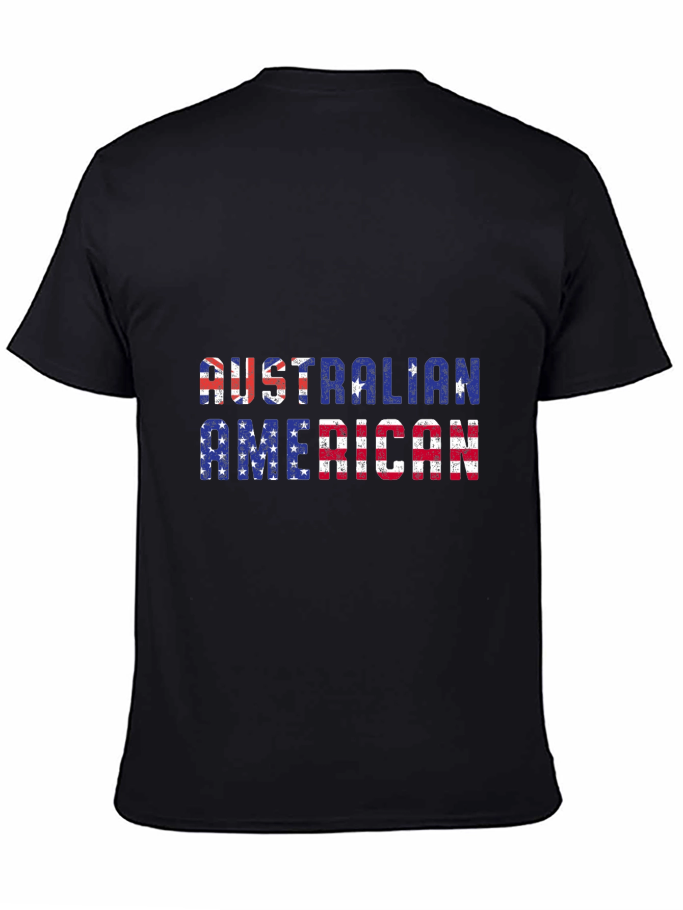 Australian American Flag Patriotic Graphic T-Shirt