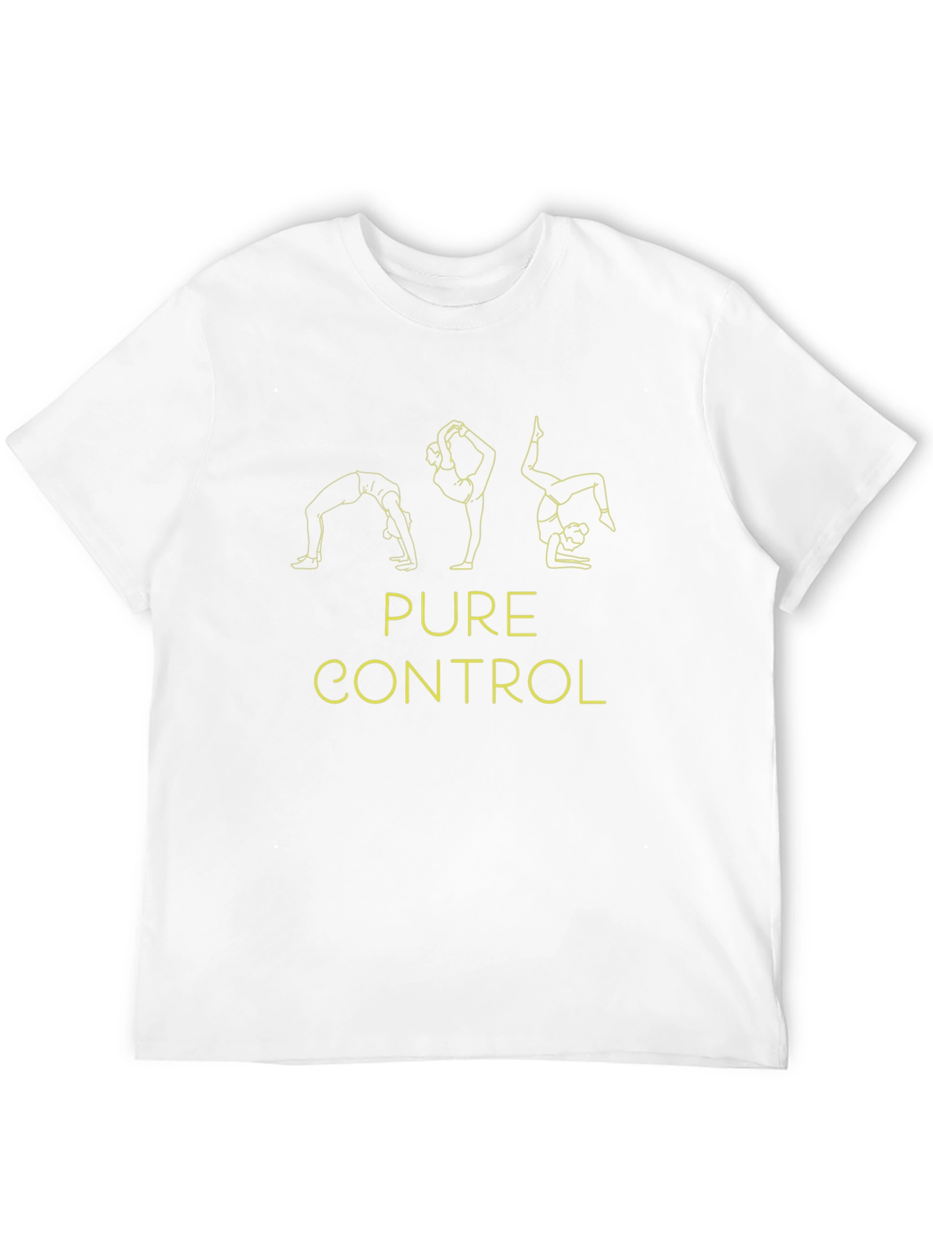 Pure Control Yoga Pose Black Graphic Tee
