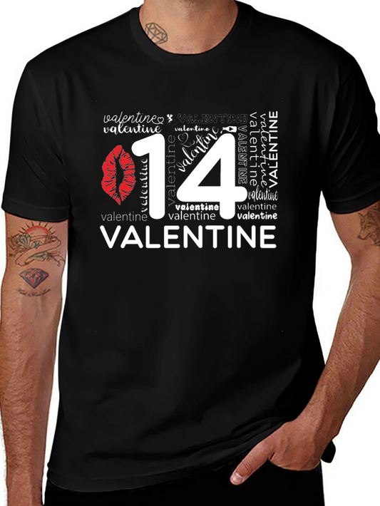Valentines Day 14 Black Graphic T-Shirt