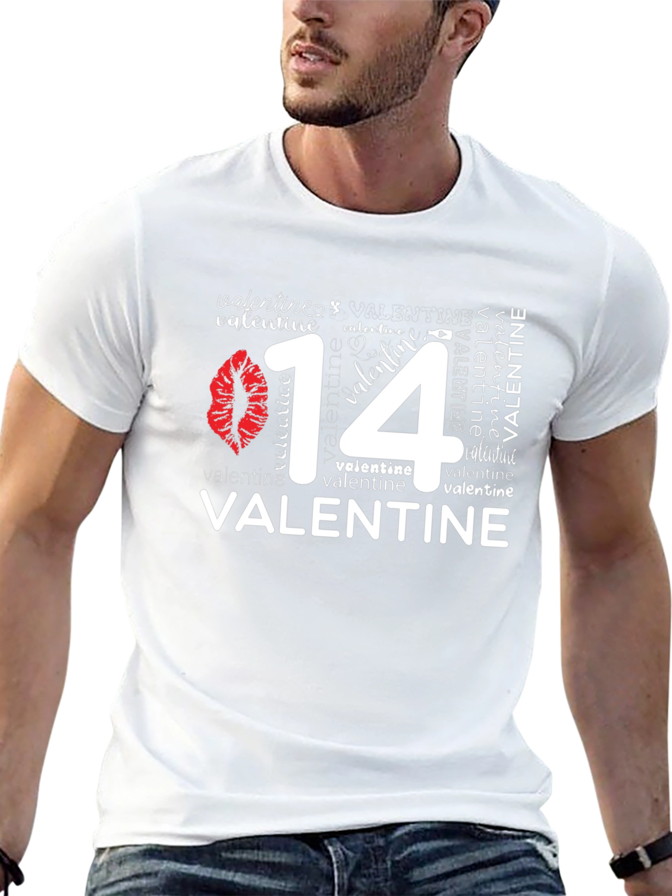 Valentines Day 14 Black Graphic T-Shirt
