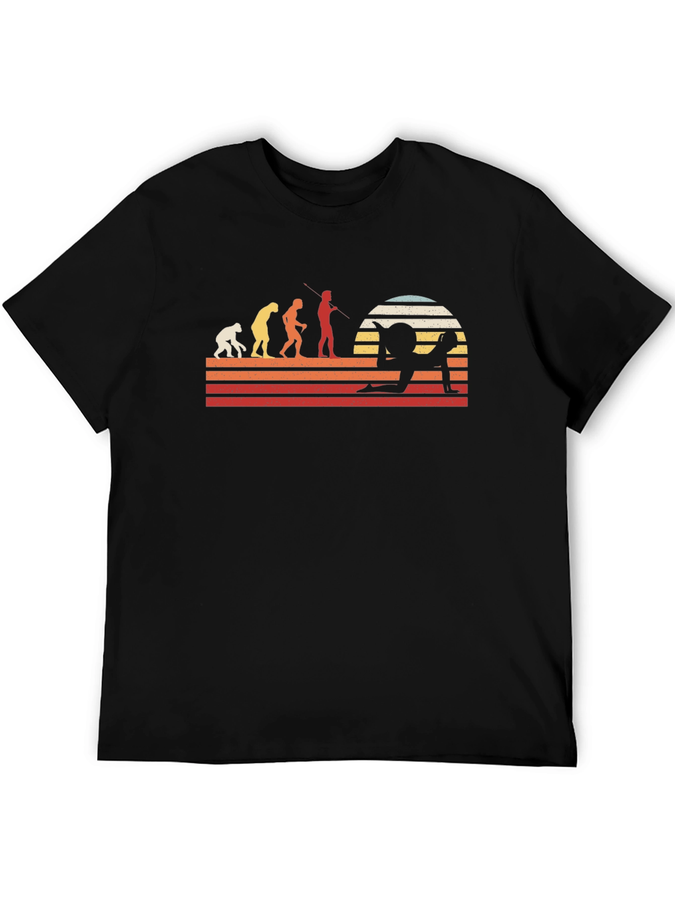 Evolution of Yoga Black T-Shirt