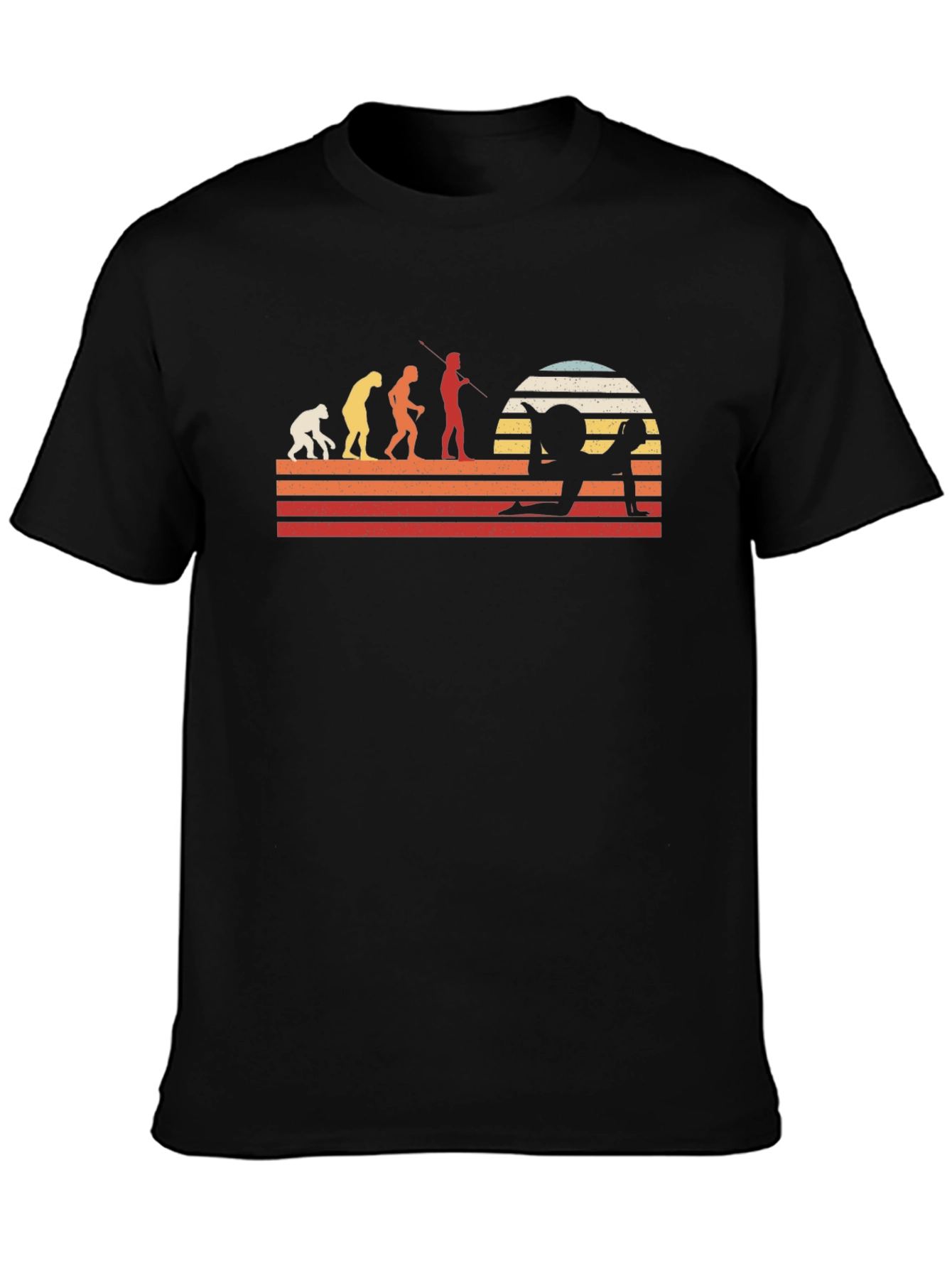 Evolution of Yoga Black T-Shirt