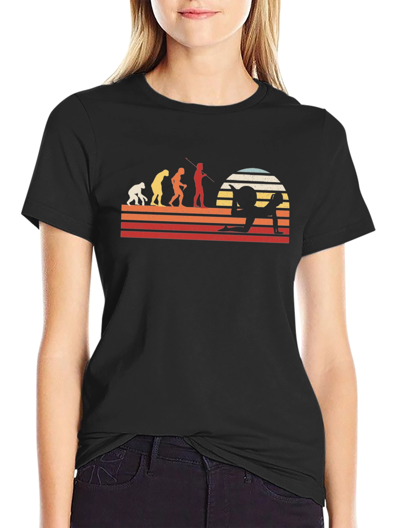 Evolution of Yoga Black T-Shirt