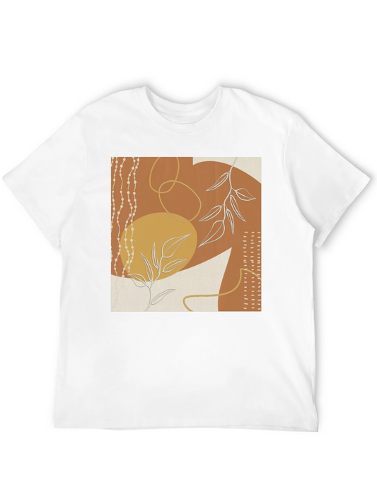 Abstract Botanical T-Shirt - Modern Graphic Tee