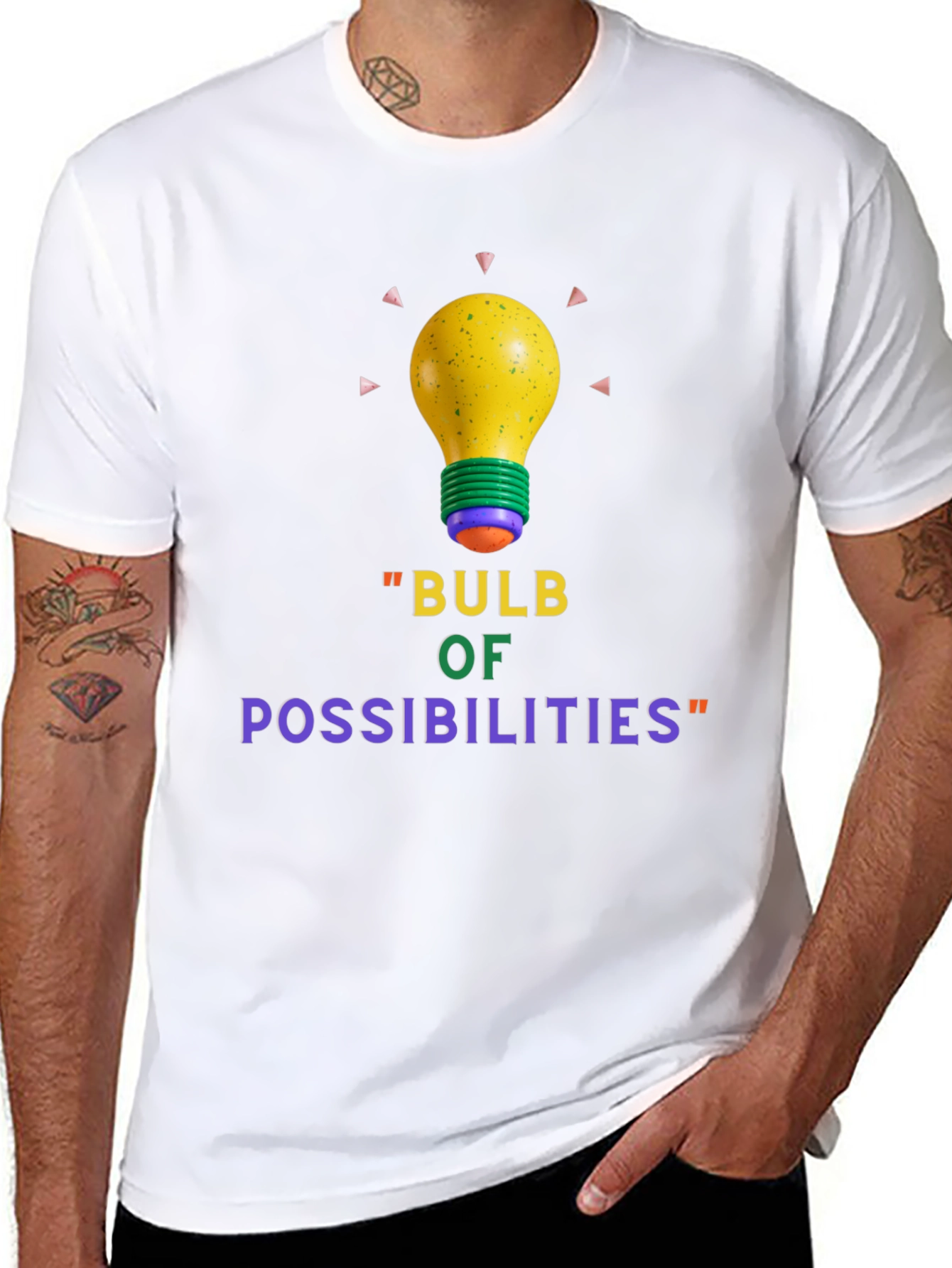 Bulb of Possibilities Black T-Shirt