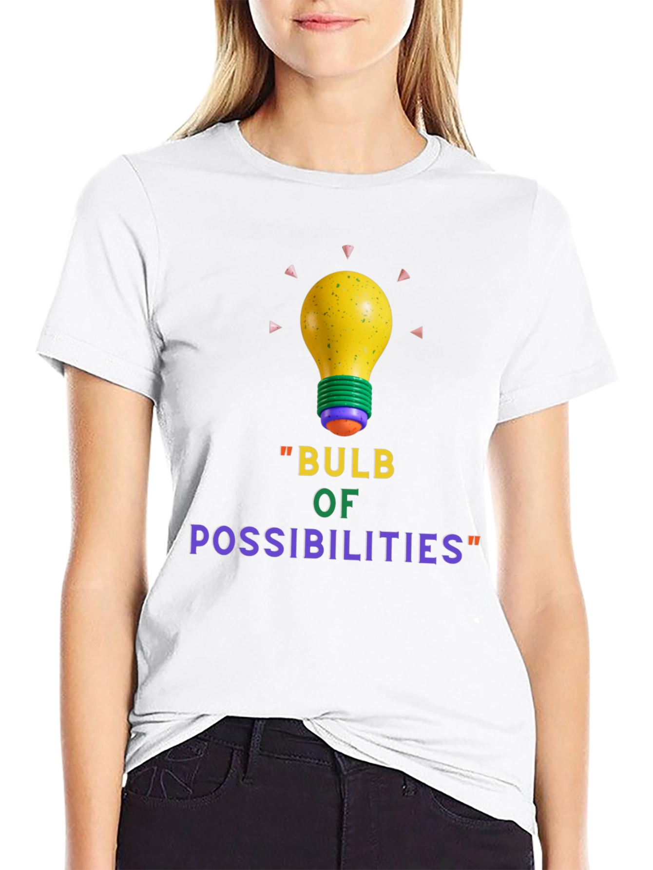 Bulb of Possibilities Black T-Shirt