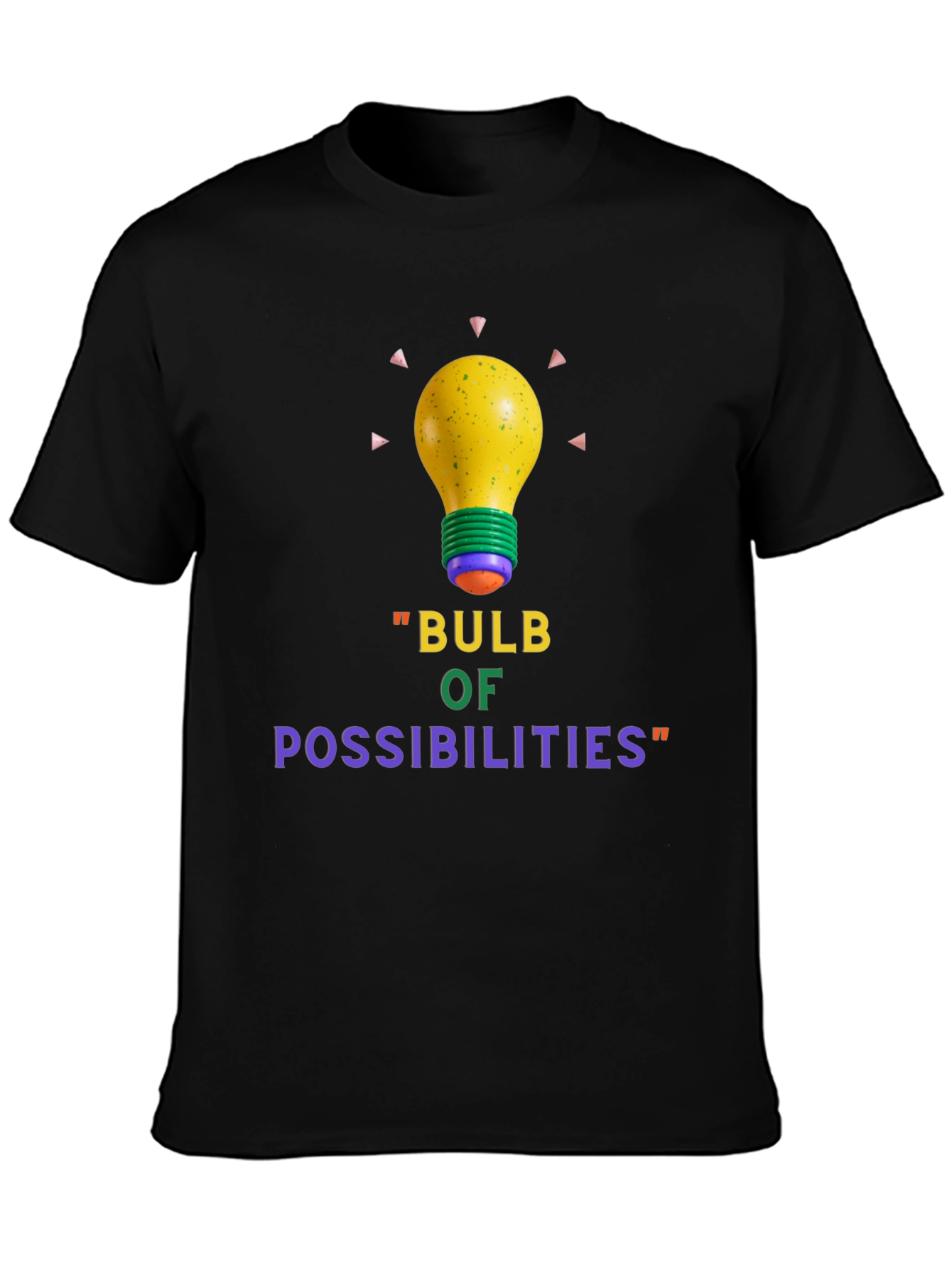 Bulb of Possibilities Black T-Shirt
