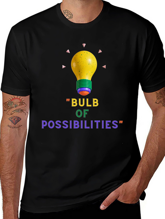 Bulb of Possibilities Black T-Shirt