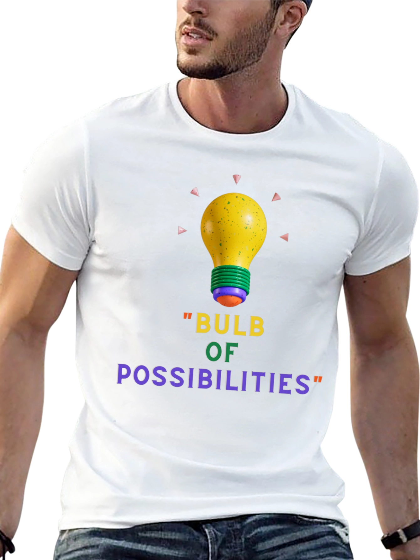 Bulb of Possibilities Black T-Shirt