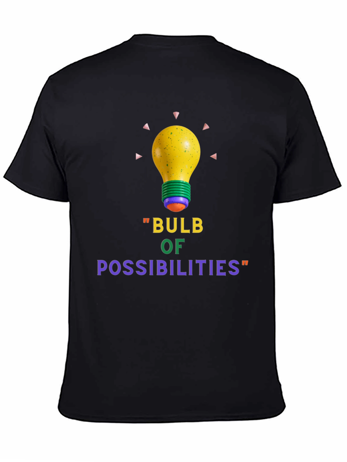 Bulb of Possibilities Black T-Shirt