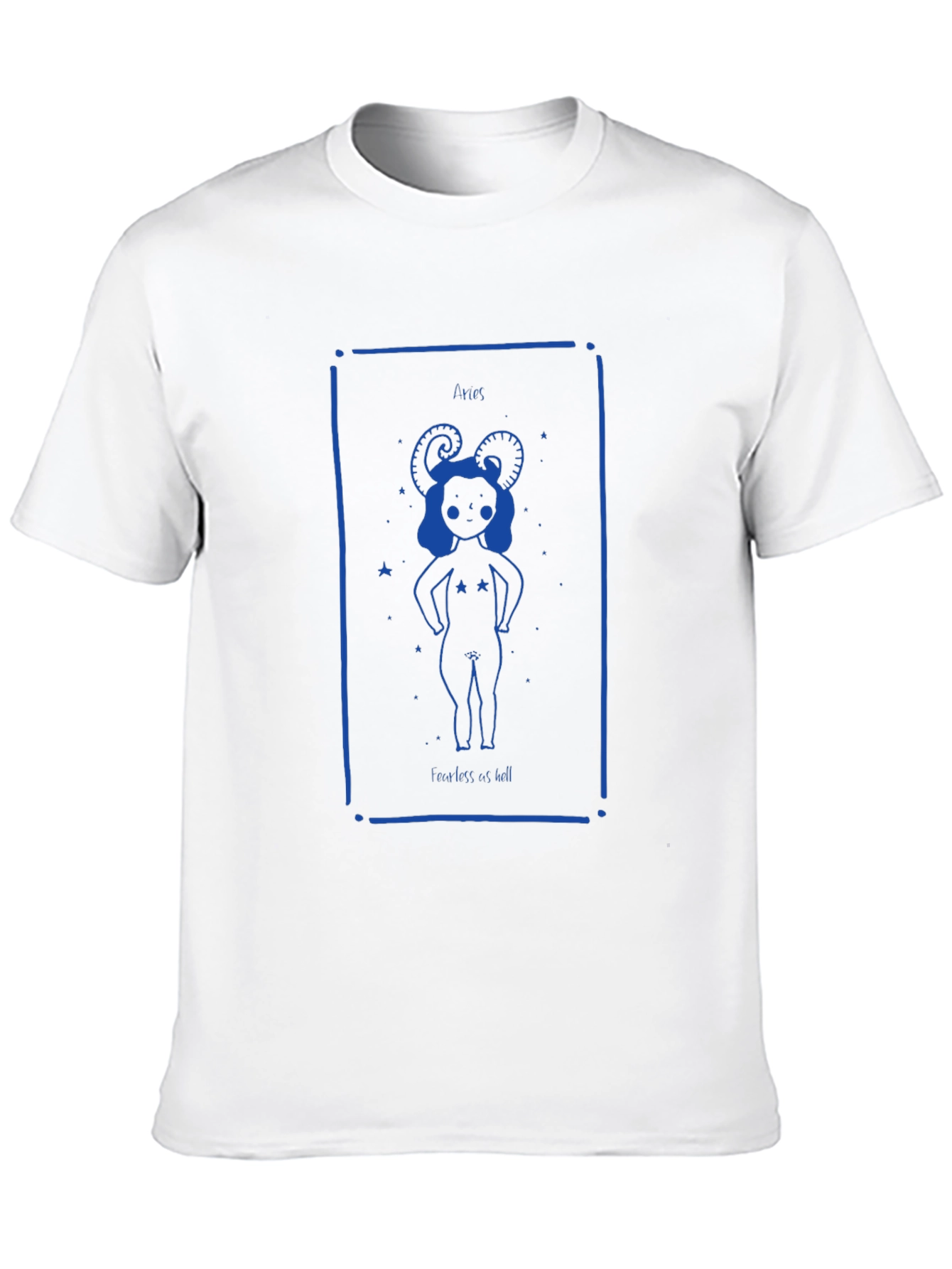 Aries Zodiac Sign Black T-Shirt