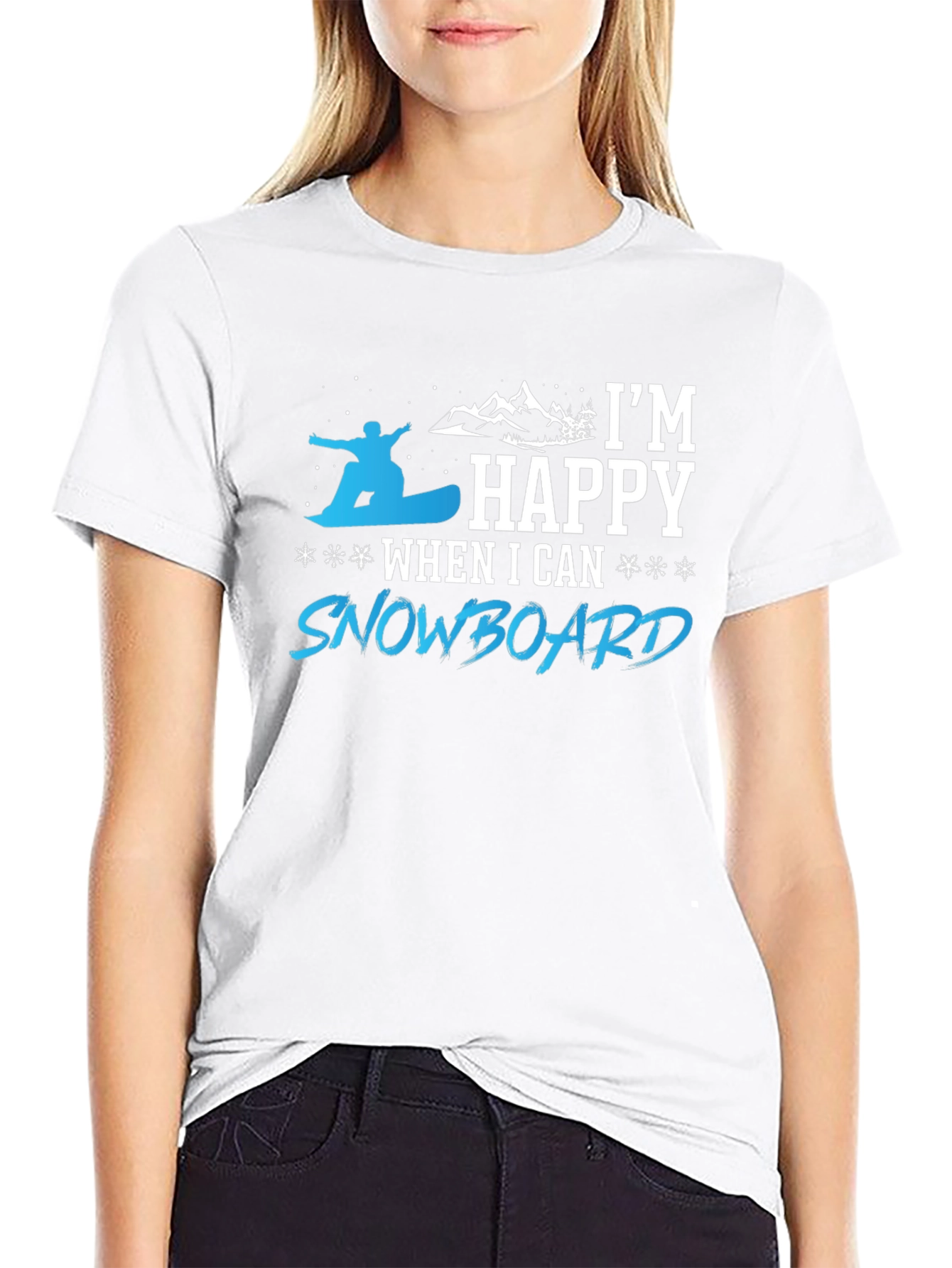 Snowboarder Happy T-Shirt | Winter Sport Tee