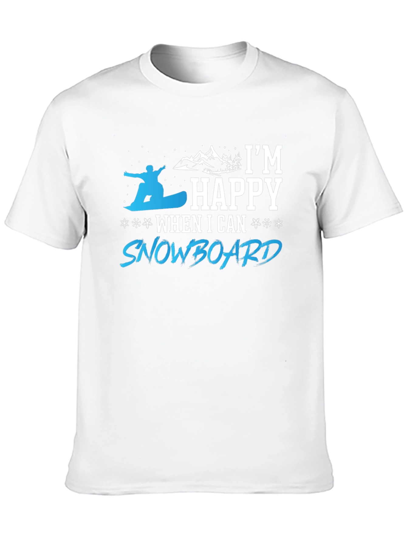 Snowboarder Happy T-Shirt | Winter Sport Tee