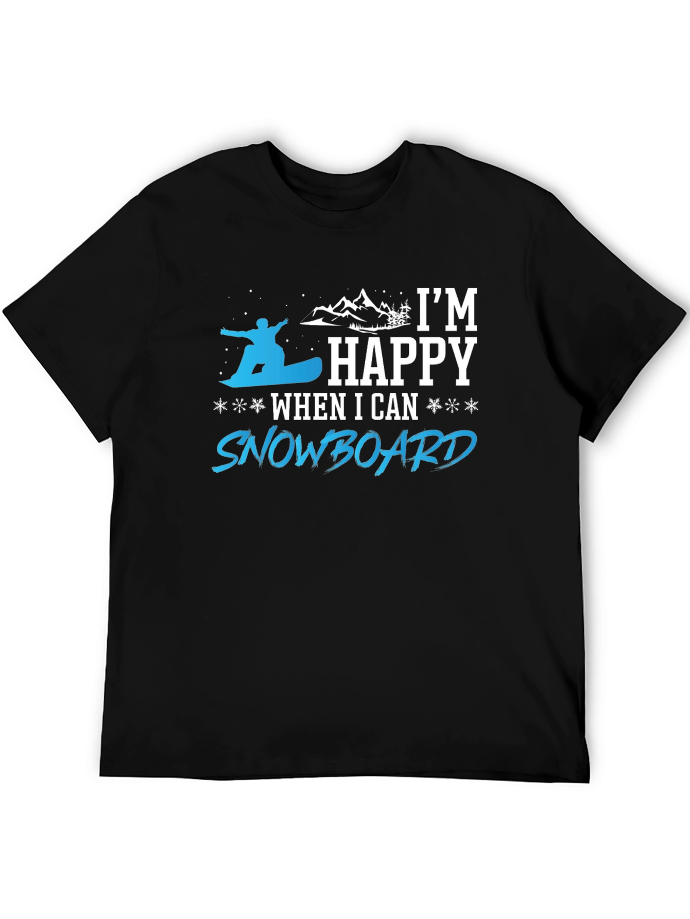 Snowboarder Happy T-Shirt | Winter Sport Tee