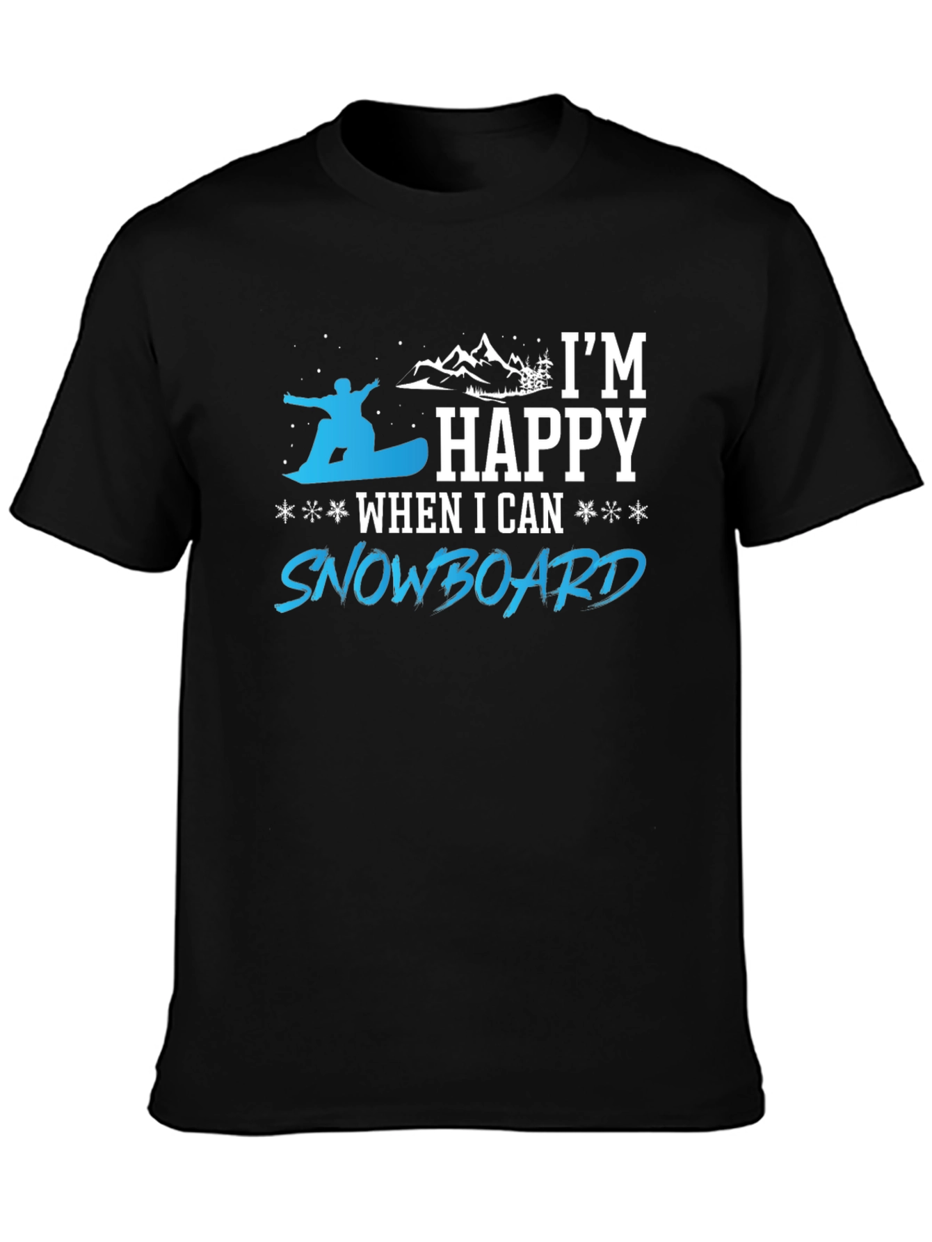 Snowboarder Happy T-Shirt | Winter Sport Tee