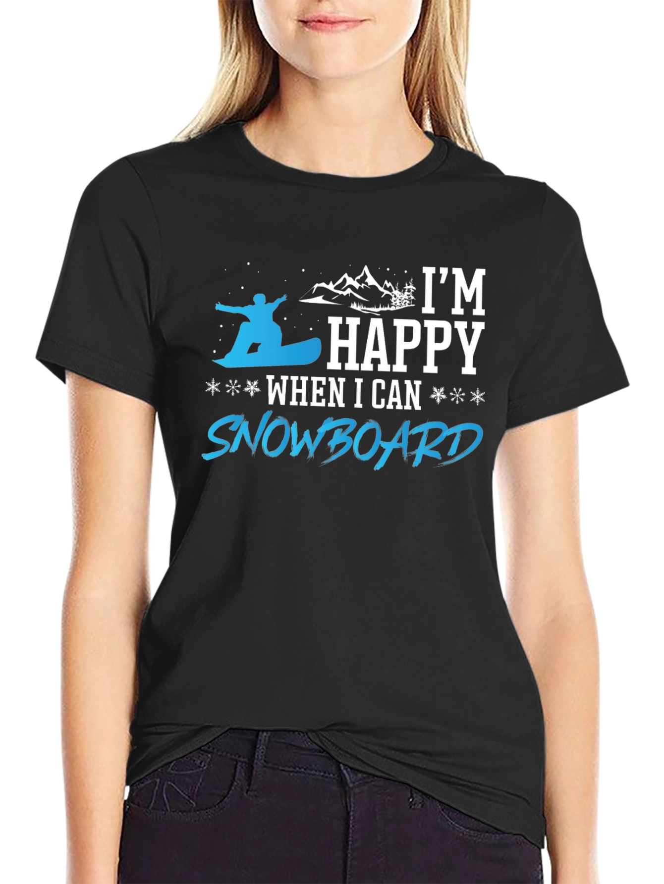Snowboarder Happy T-Shirt | Winter Sport Tee