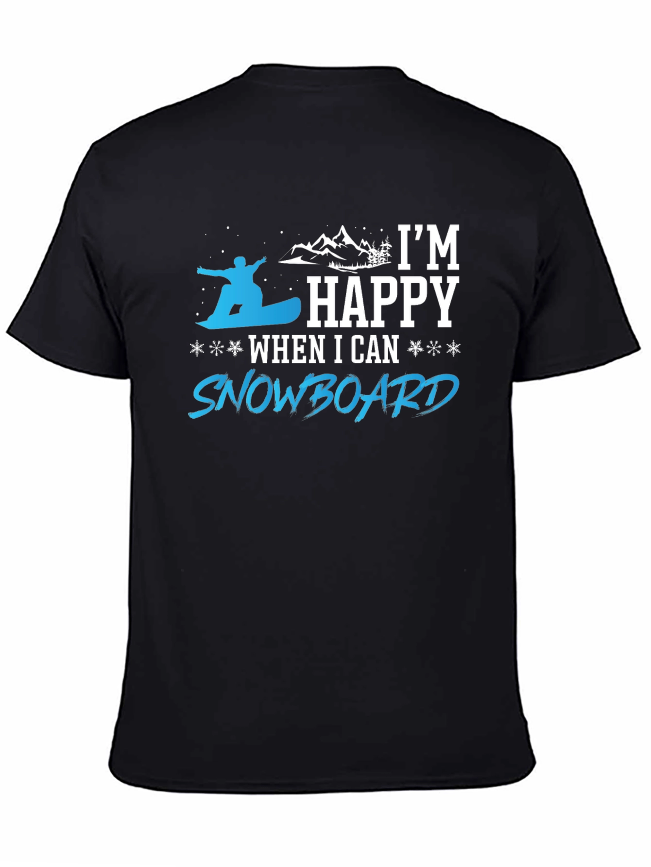 Snowboarder Happy T-Shirt | Winter Sport Tee