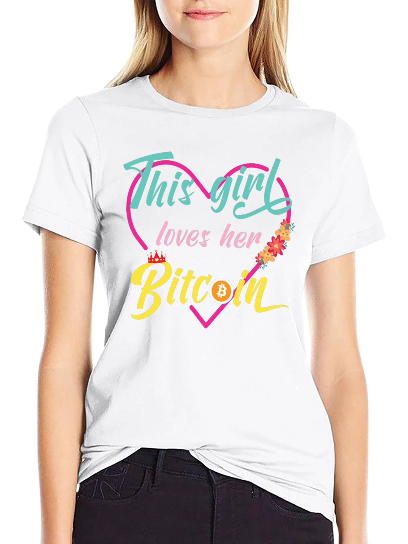This Girl Loves Her Bitcoin T-Shirt
